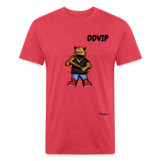 DDVIP Fitted Cotton/Poly T-Shirt by Next Level - heather red