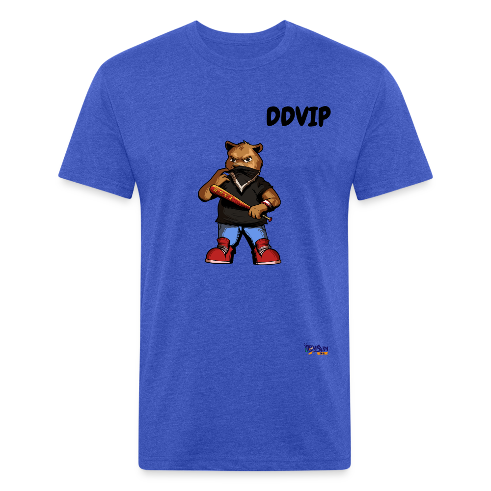DDVIP Fitted Cotton/Poly T-Shirt by Next Level - heather royal