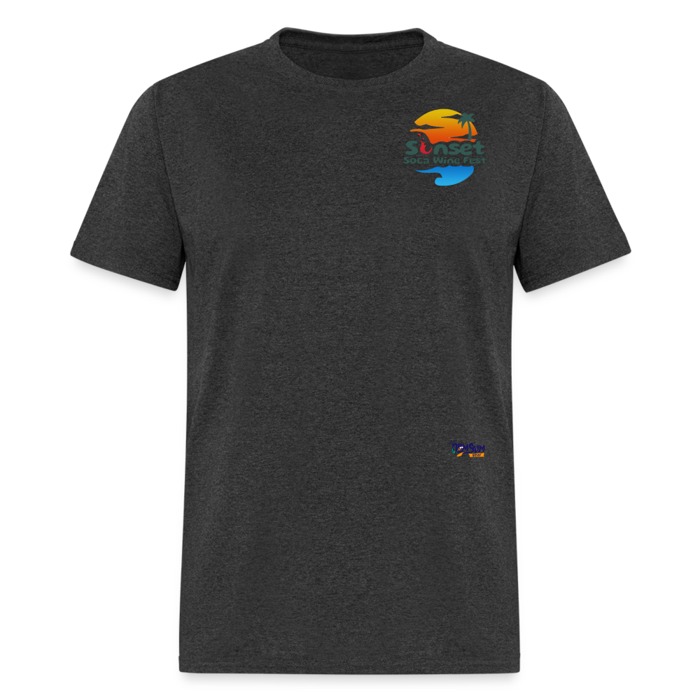 SUNSET CHARACTERS COLORFUL2 Unisex Classic T-Shirt - heather black