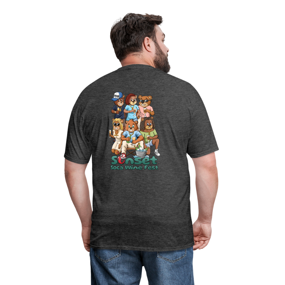 SUNSET CHARACTERS COLORFUL2 Unisex Classic T-Shirt - heather black