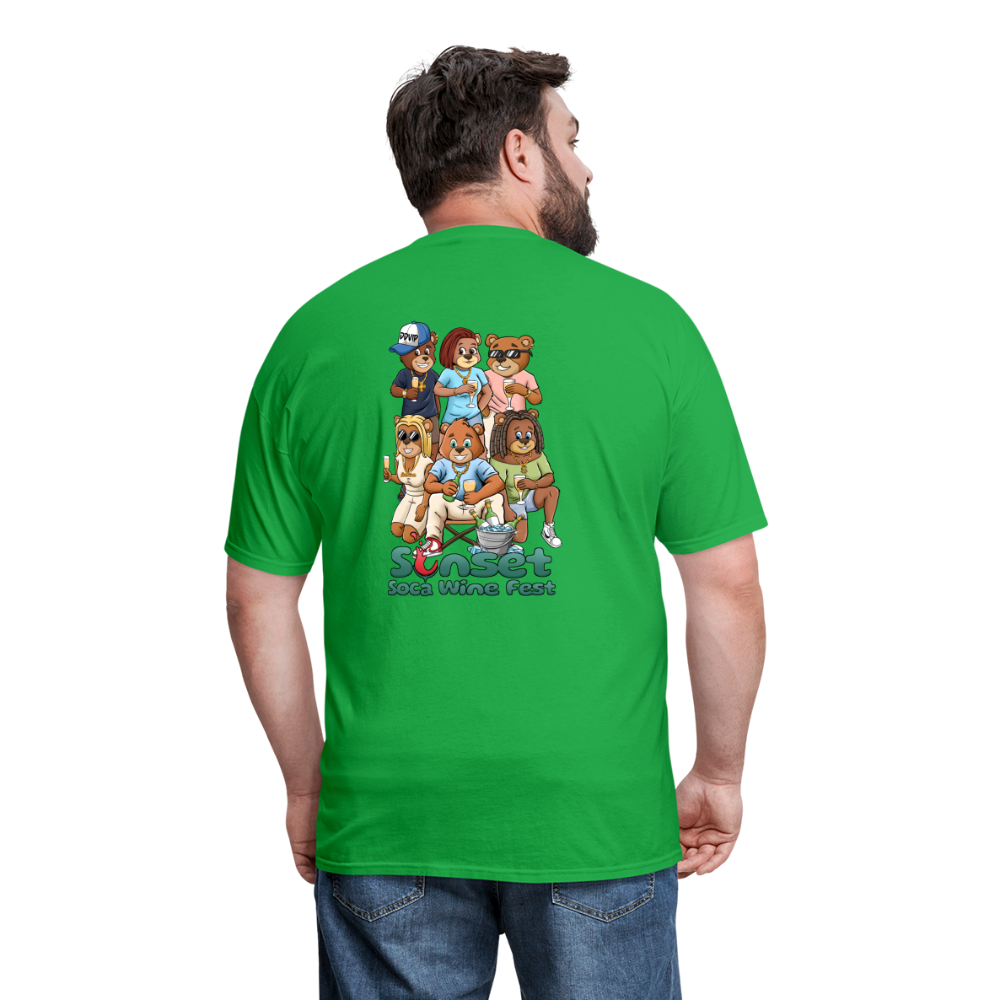 SUNSET CHARACTERS COLORFUL2 Unisex Classic T-Shirt - bright green