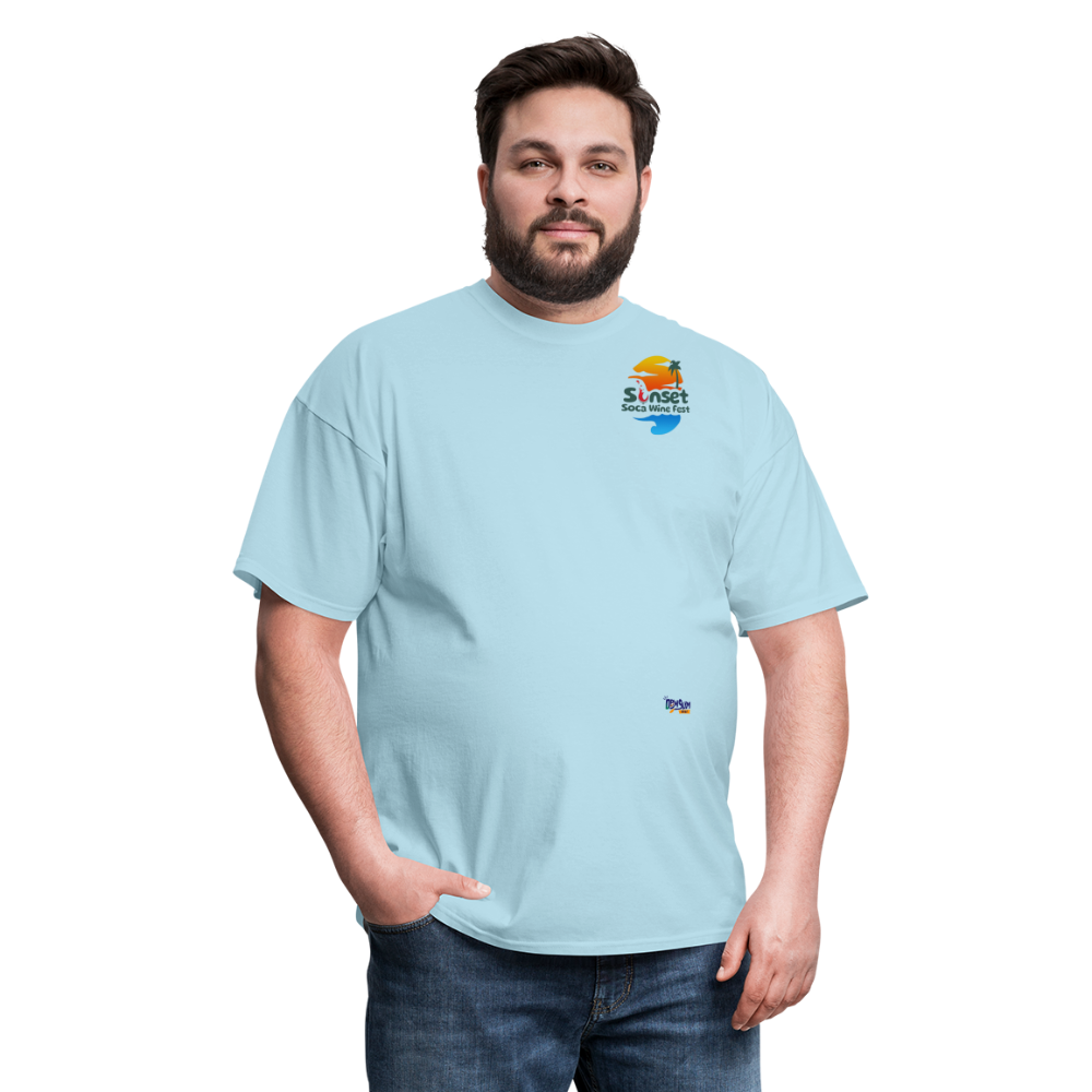 SUNSET CHARACTERS COLORFUL2 Unisex Classic T-Shirt - powder blue