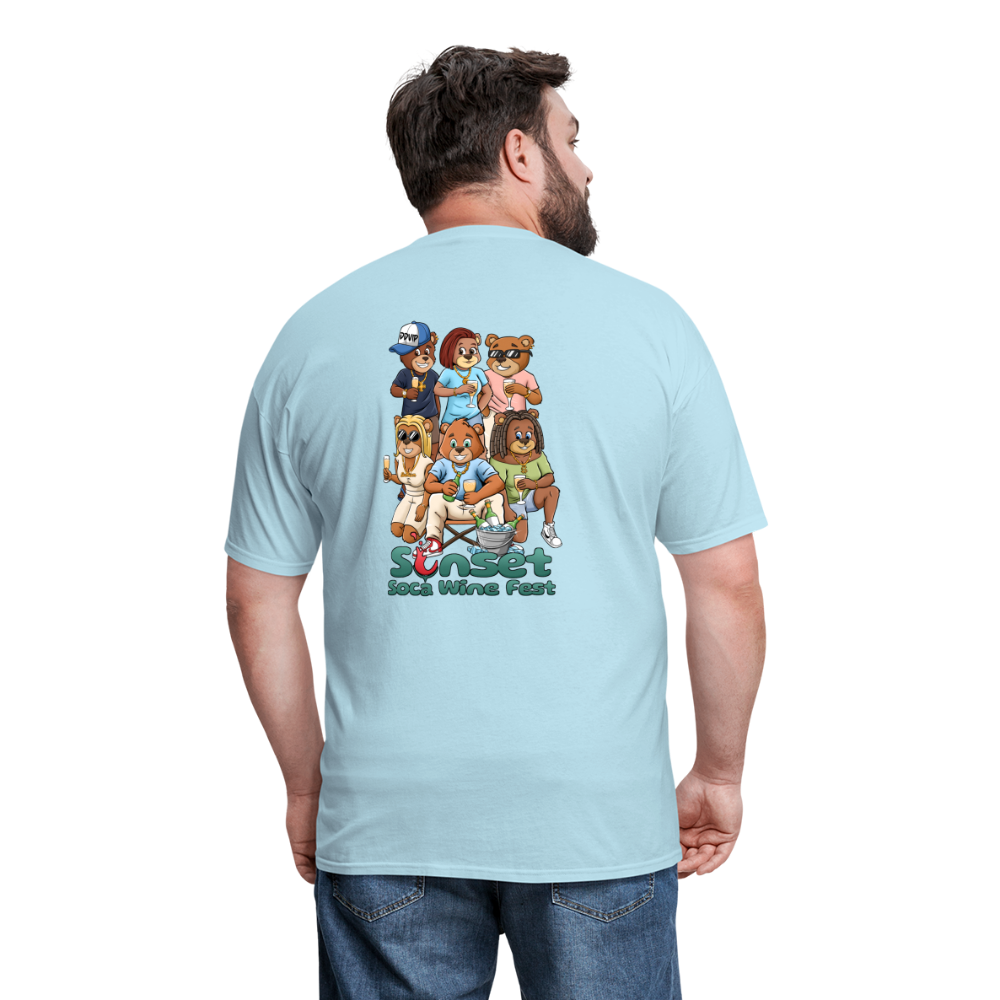 SUNSET CHARACTERS COLORFUL2 Unisex Classic T-Shirt - powder blue