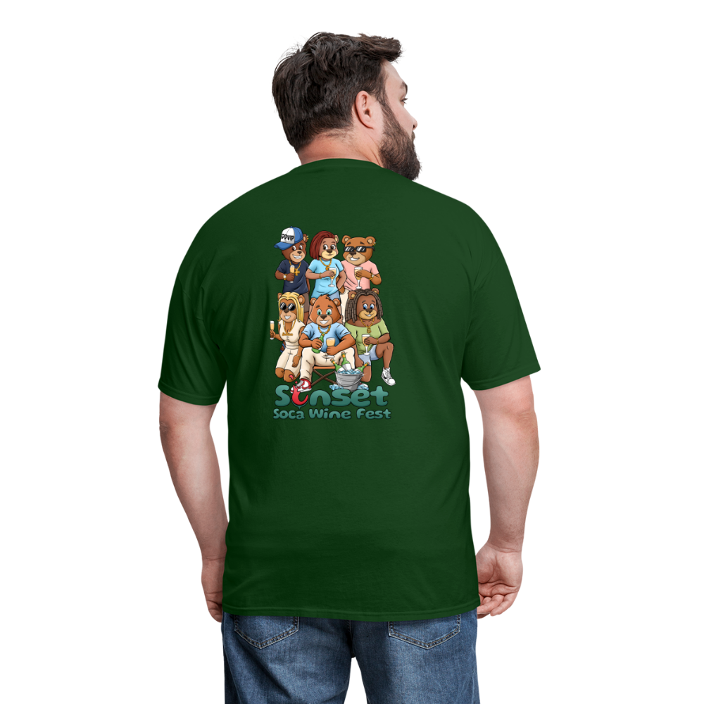 SUNSET CHARACTERS COLORFUL2 Unisex Classic T-Shirt - forest green