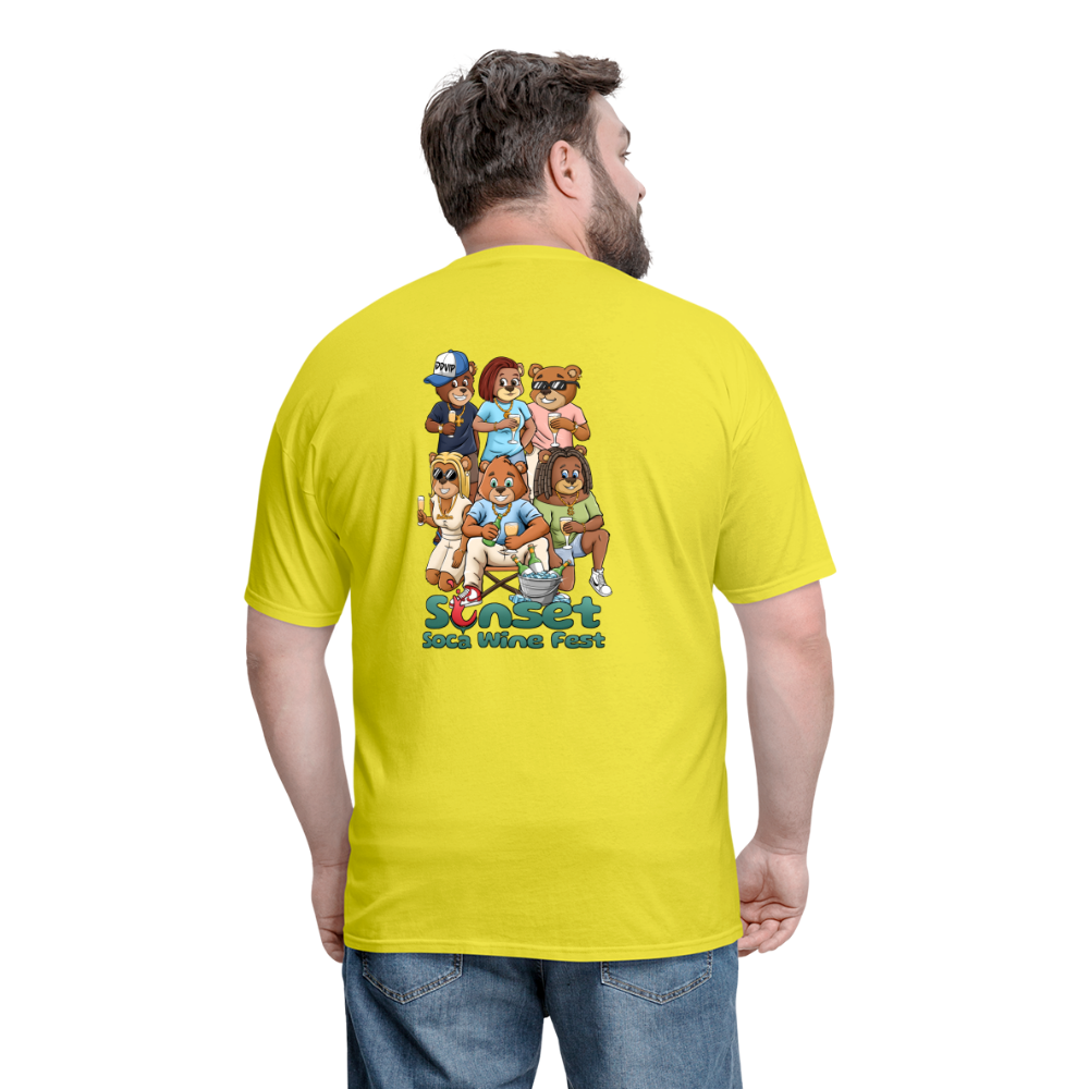 SUNSET CHARACTERS COLORFUL2 Unisex Classic T-Shirt - yellow