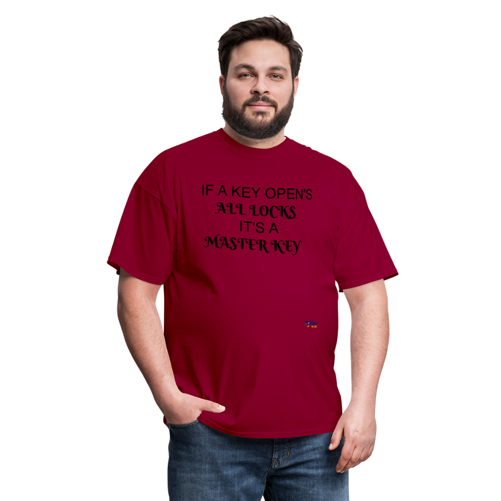 LOCKNKEY COLORS Unisex Classic T-Shirt - dark red
