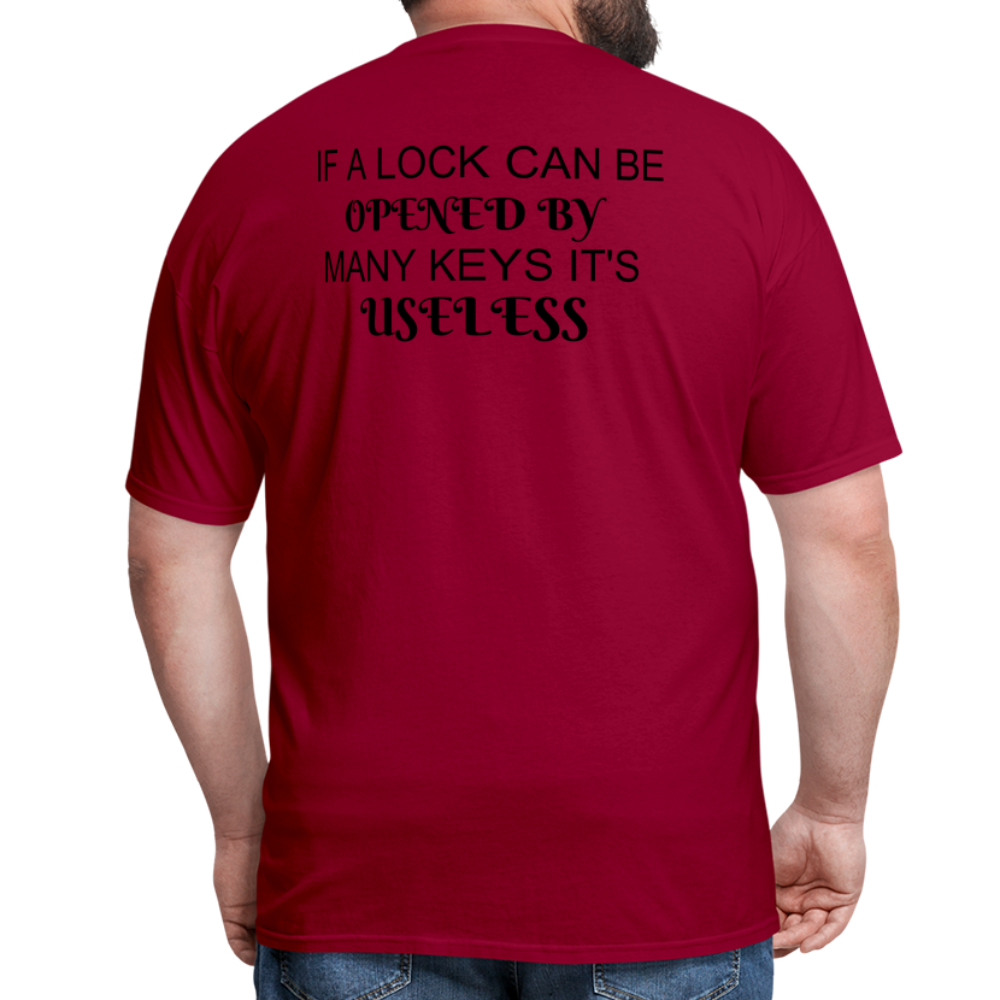 LOCKNKEY COLORS Unisex Classic T-Shirt - dark red