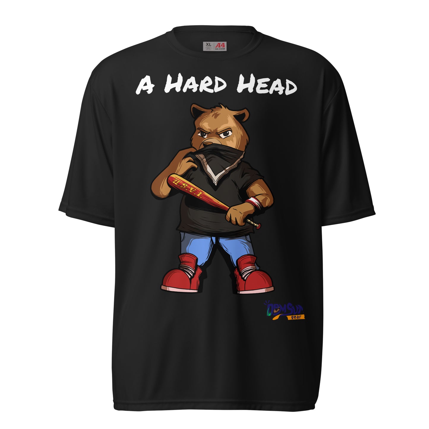 Hard Head Makes a Unisex performance crew neck t-shirt