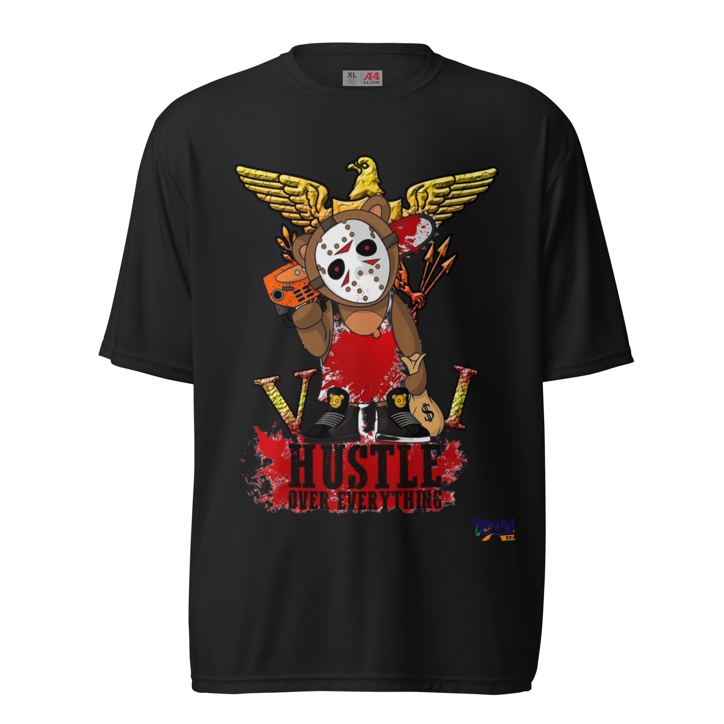 VI Hustle Unisex performance crew neck t-shirt