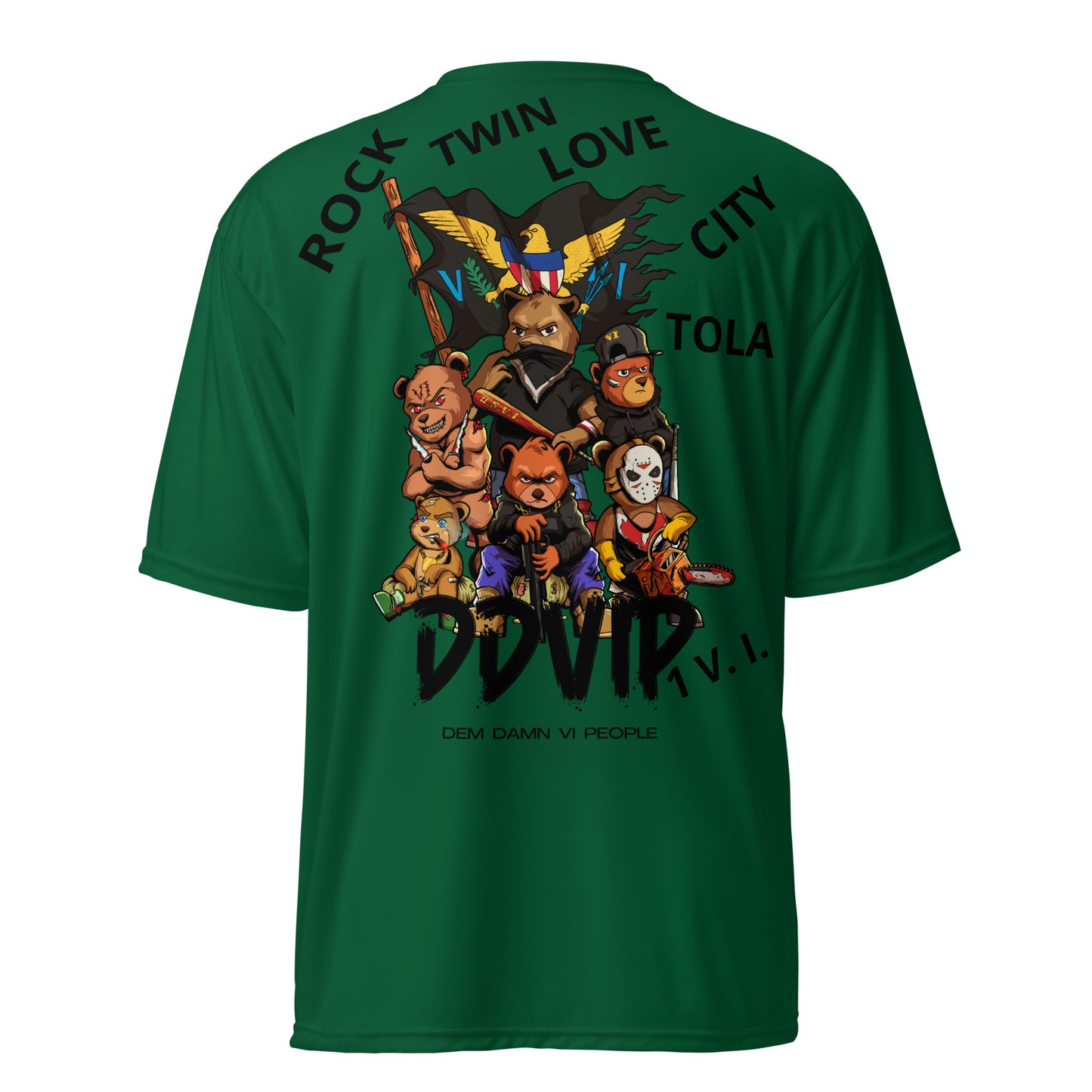 VI Hustle Unisex performance crew neck t-shirt
