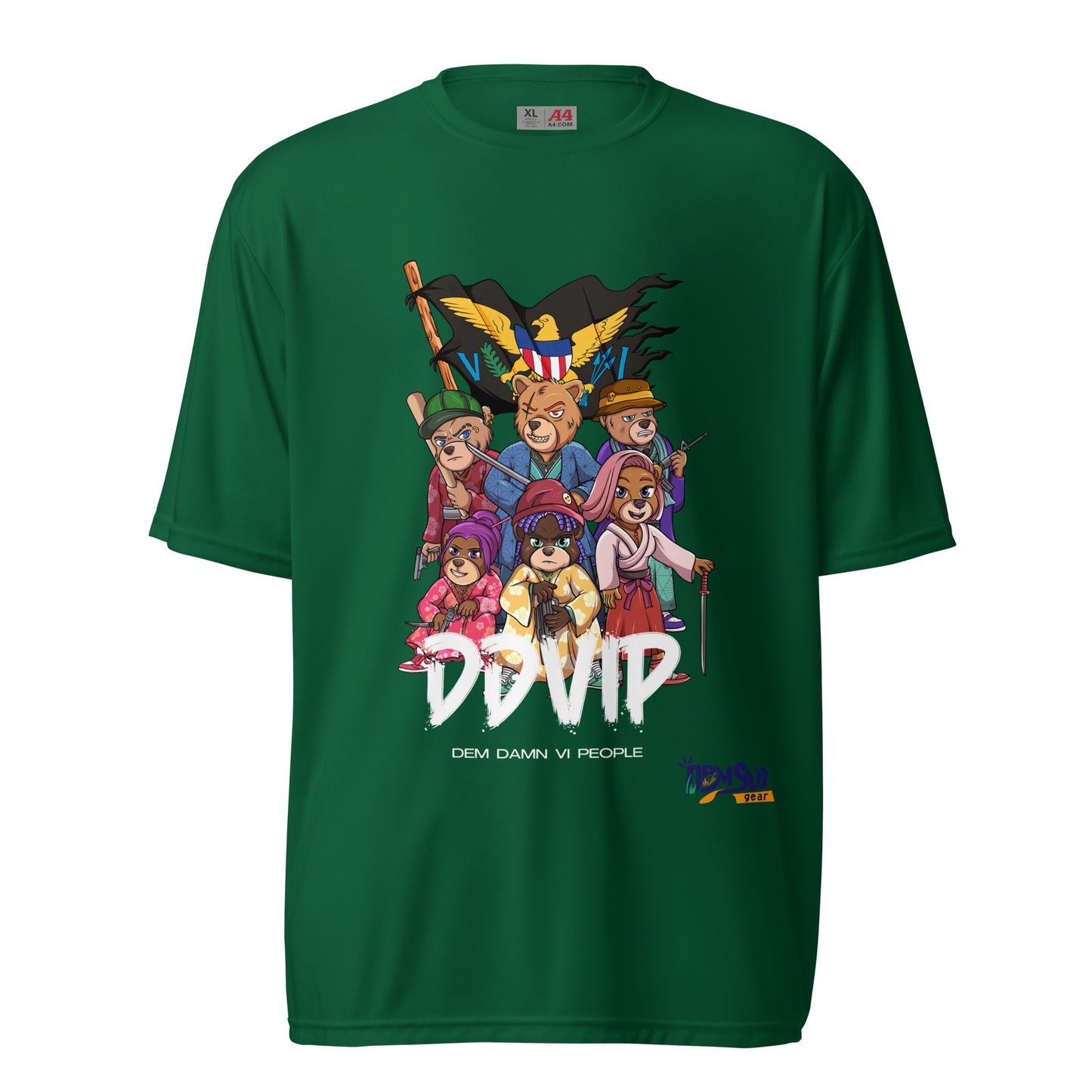 DDVIP Unisex performance crew neck t-shirt