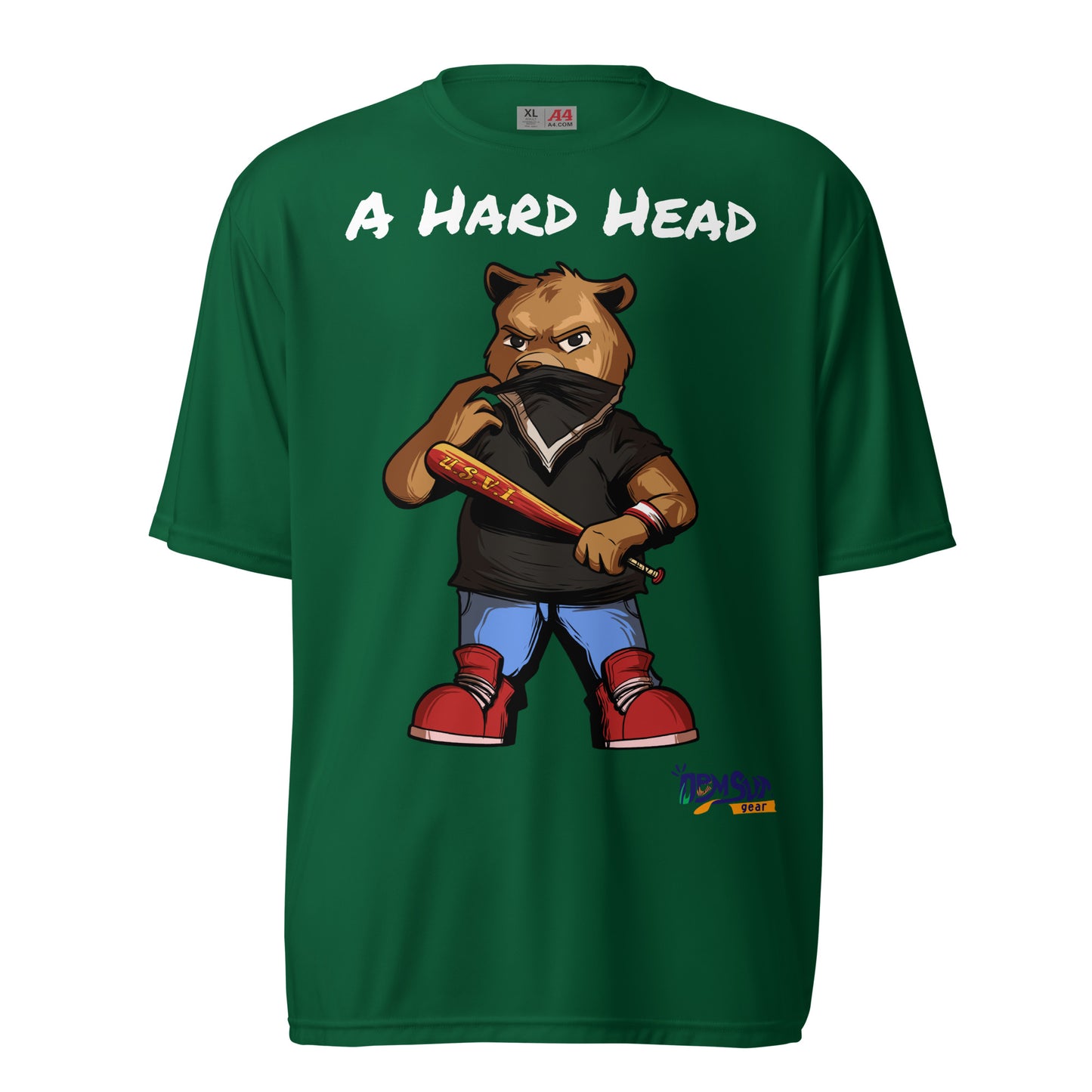 Hard Head Makes a Unisex performance crew neck t-shirt