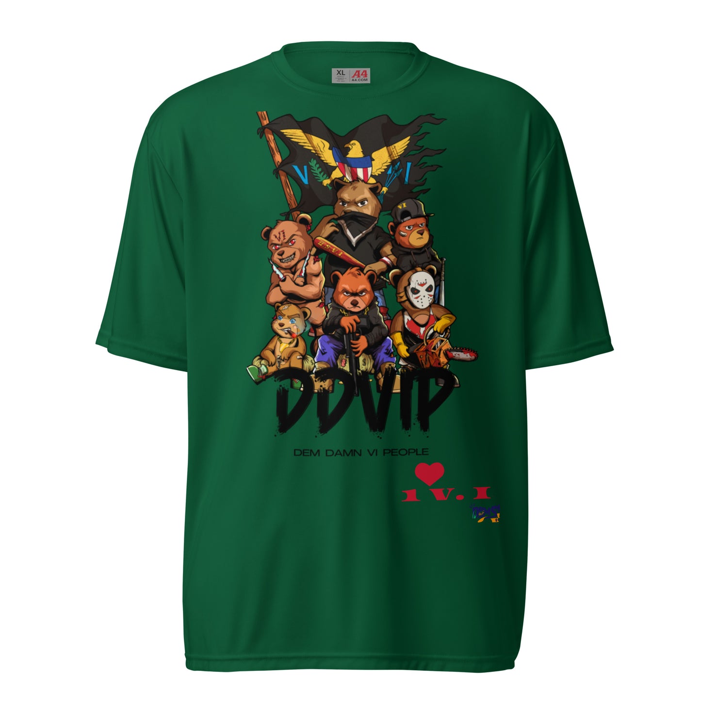 DDVIP Unisex performance crew neck t-shirt