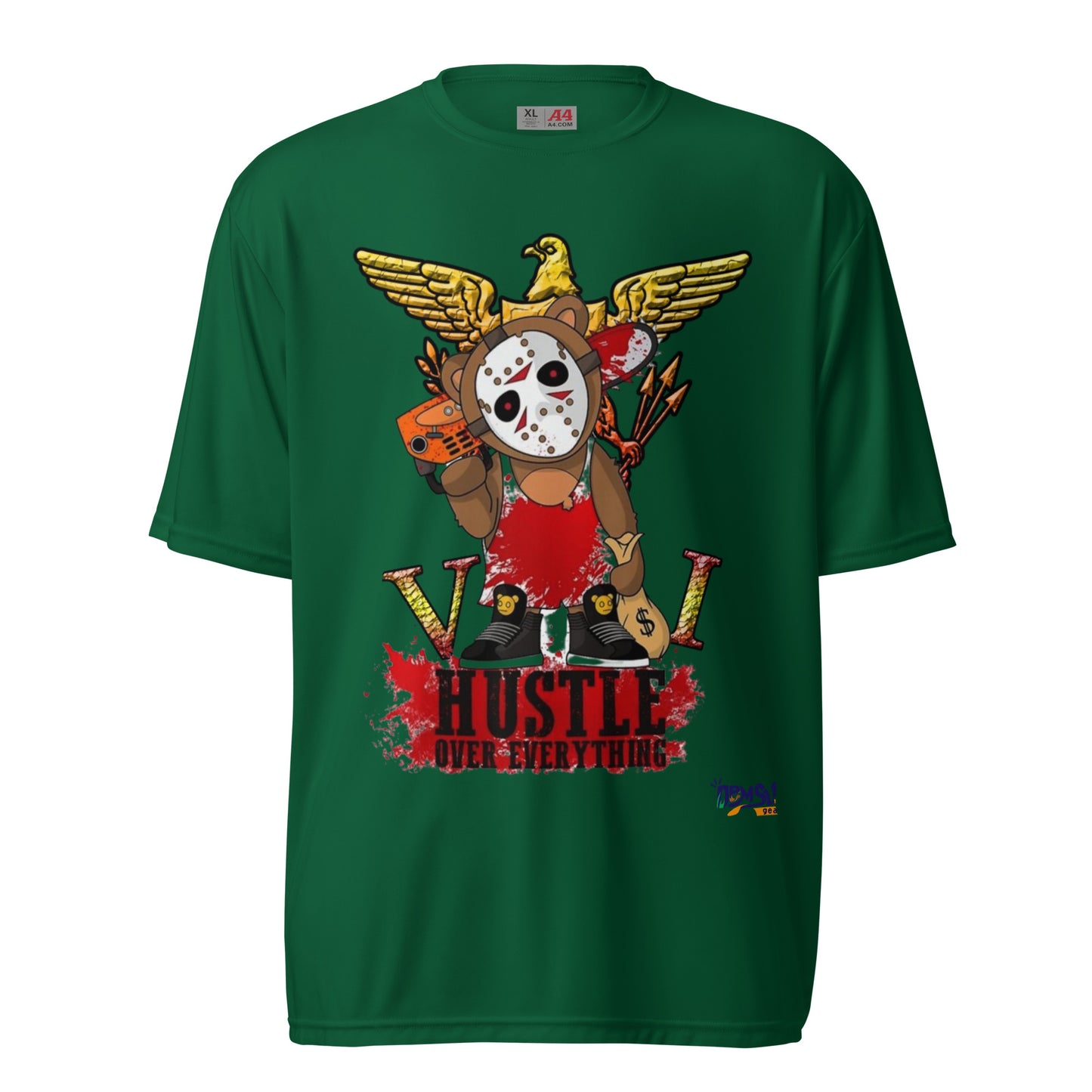 VI Hustle Unisex performance crew neck t-shirt