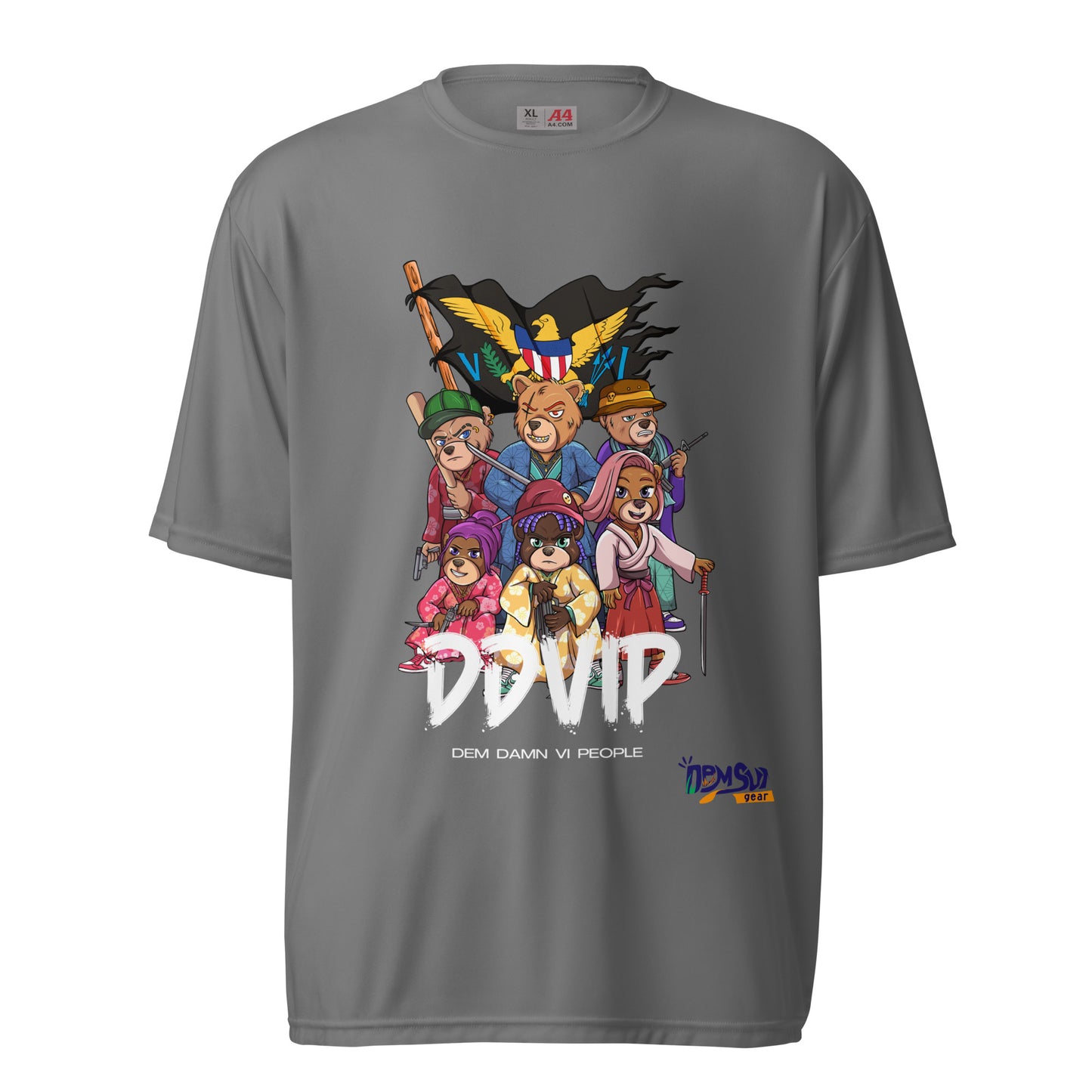 DDVIP Unisex performance crew neck t-shirt