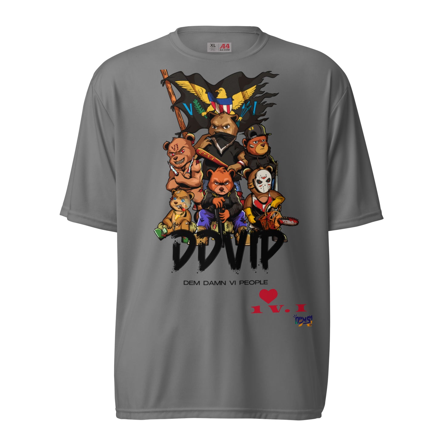 DDVIP Unisex performance crew neck t-shirt