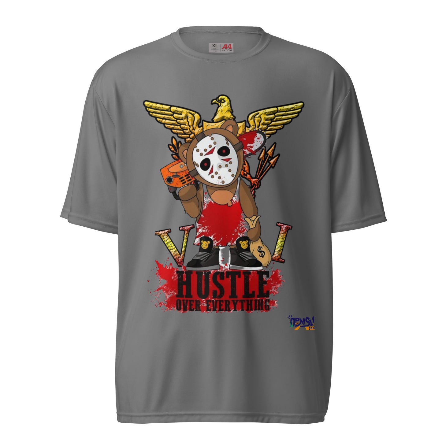 VI Hustle Unisex performance crew neck t-shirt