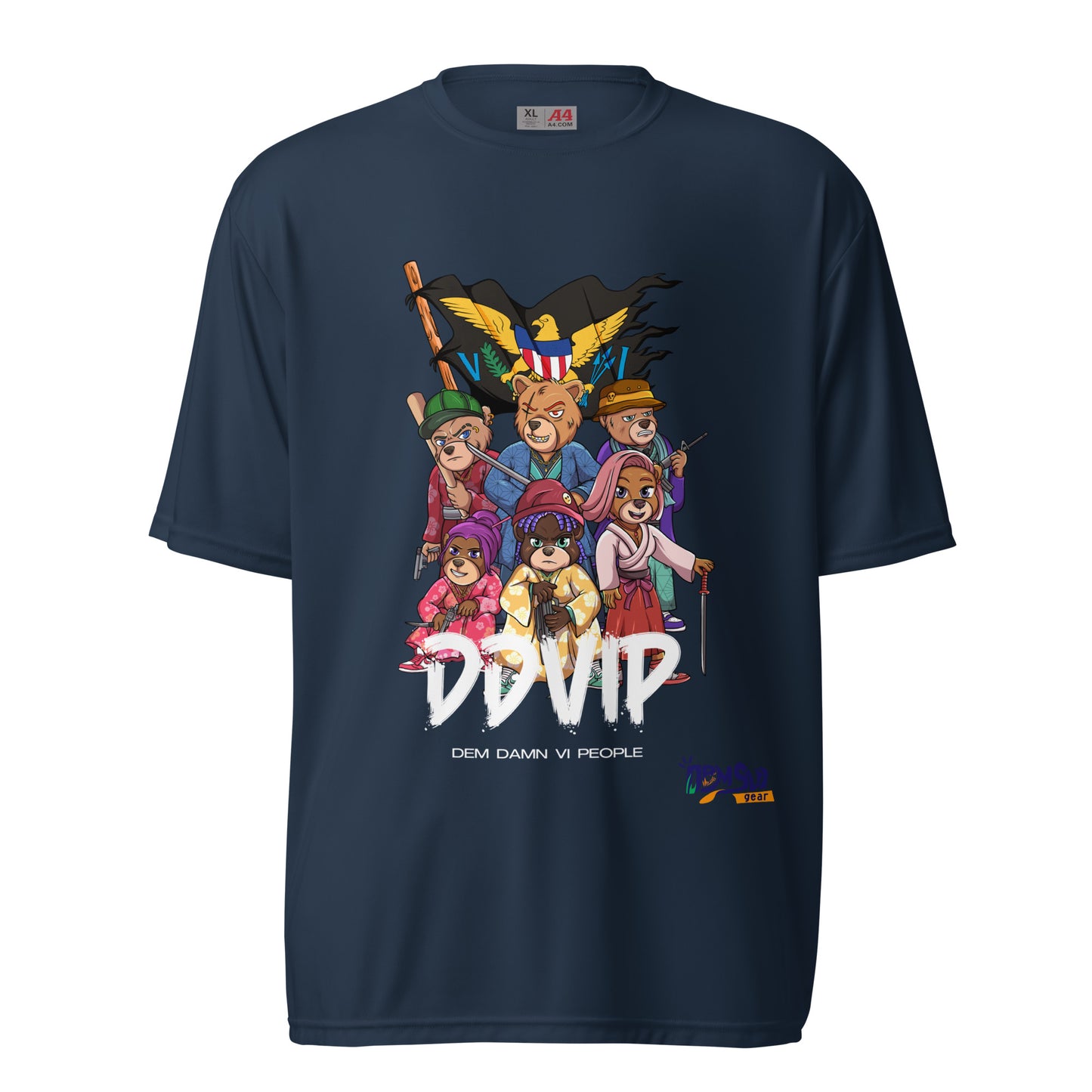 DDVIP Unisex performance crew neck t-shirt