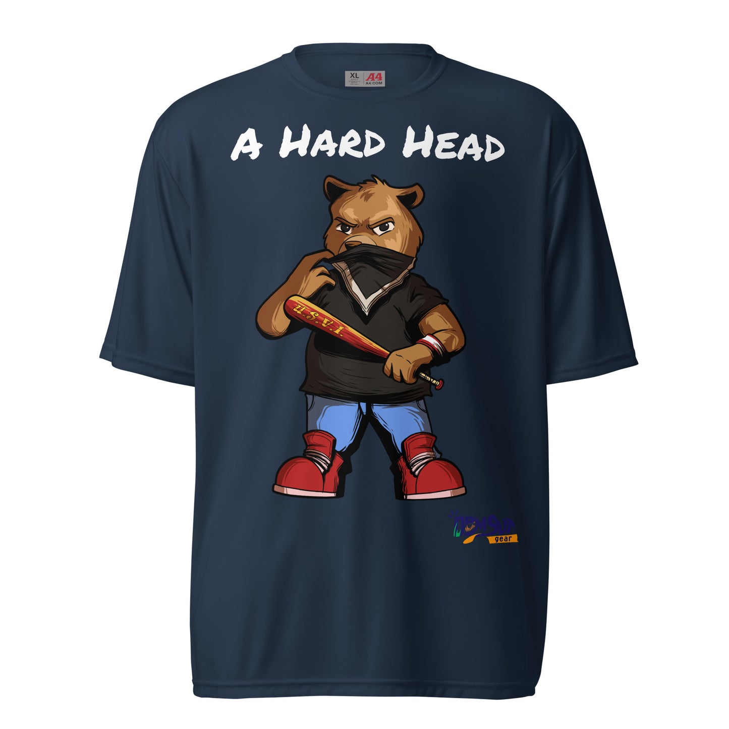 Hard Head Makes a Unisex performance crew neck t-shirt