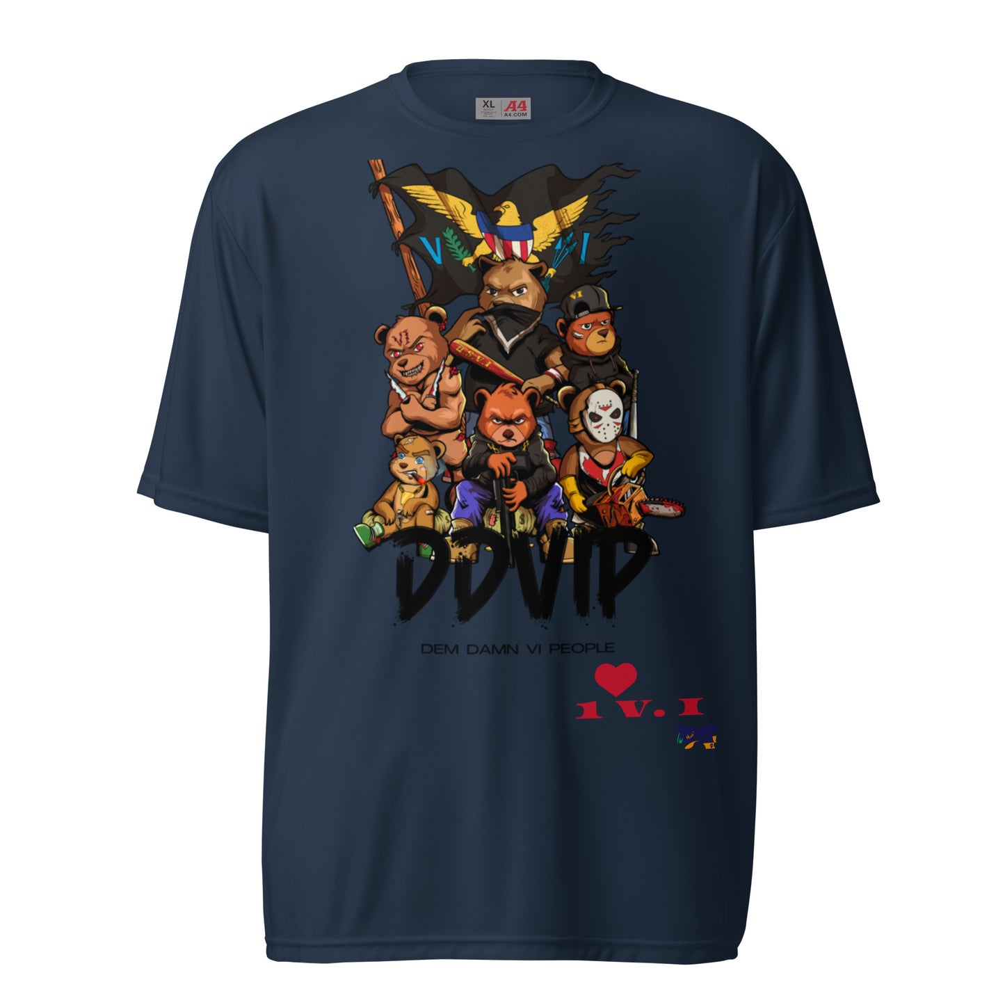 DDVIP Unisex performance crew neck t-shirt