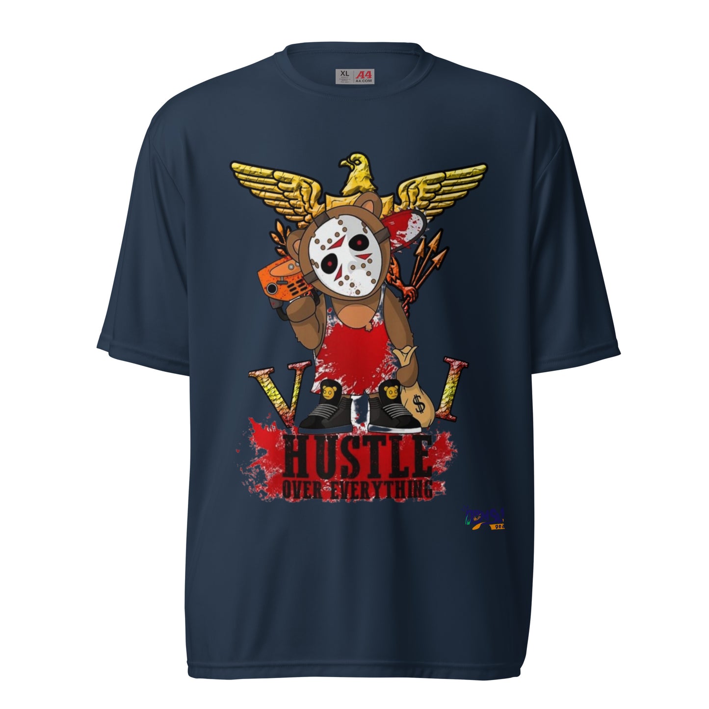 VI Hustle Unisex performance crew neck t-shirt