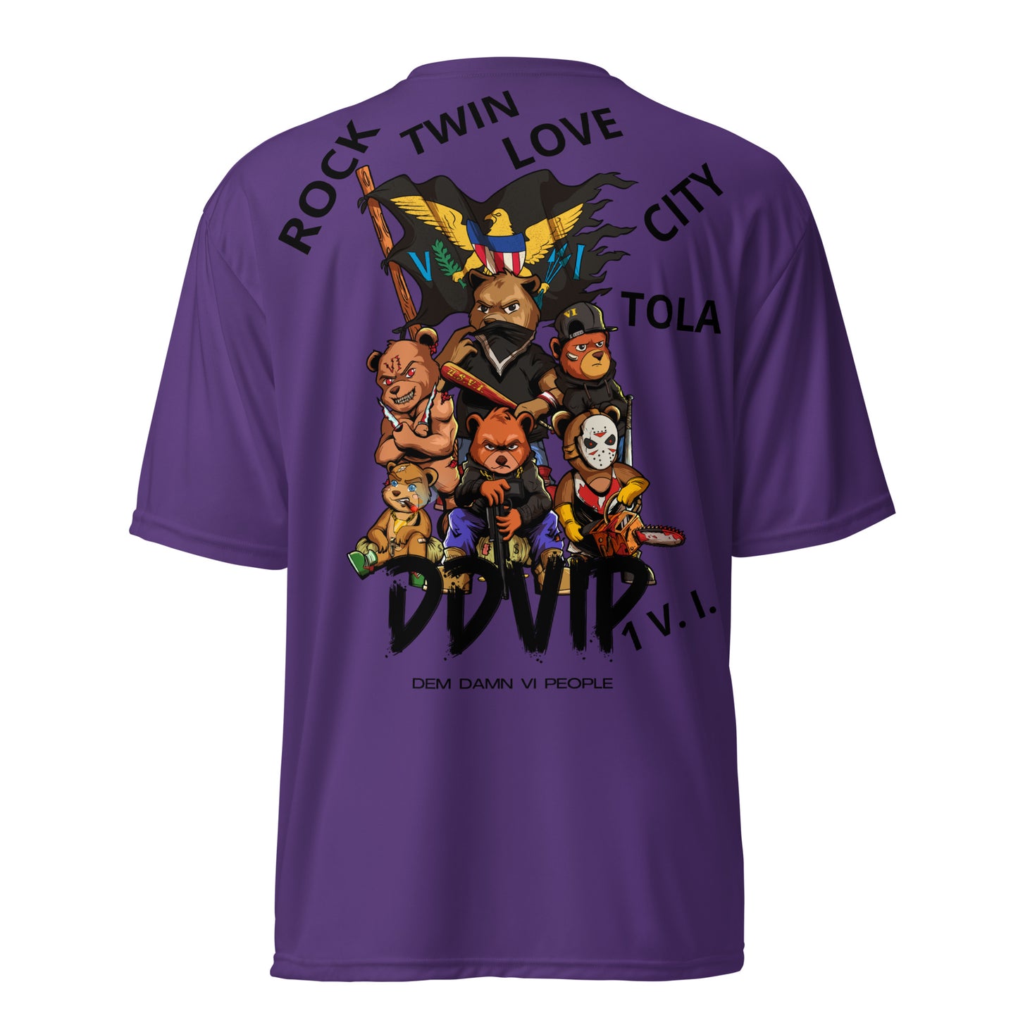 VI Hustle Unisex performance crew neck t-shirt