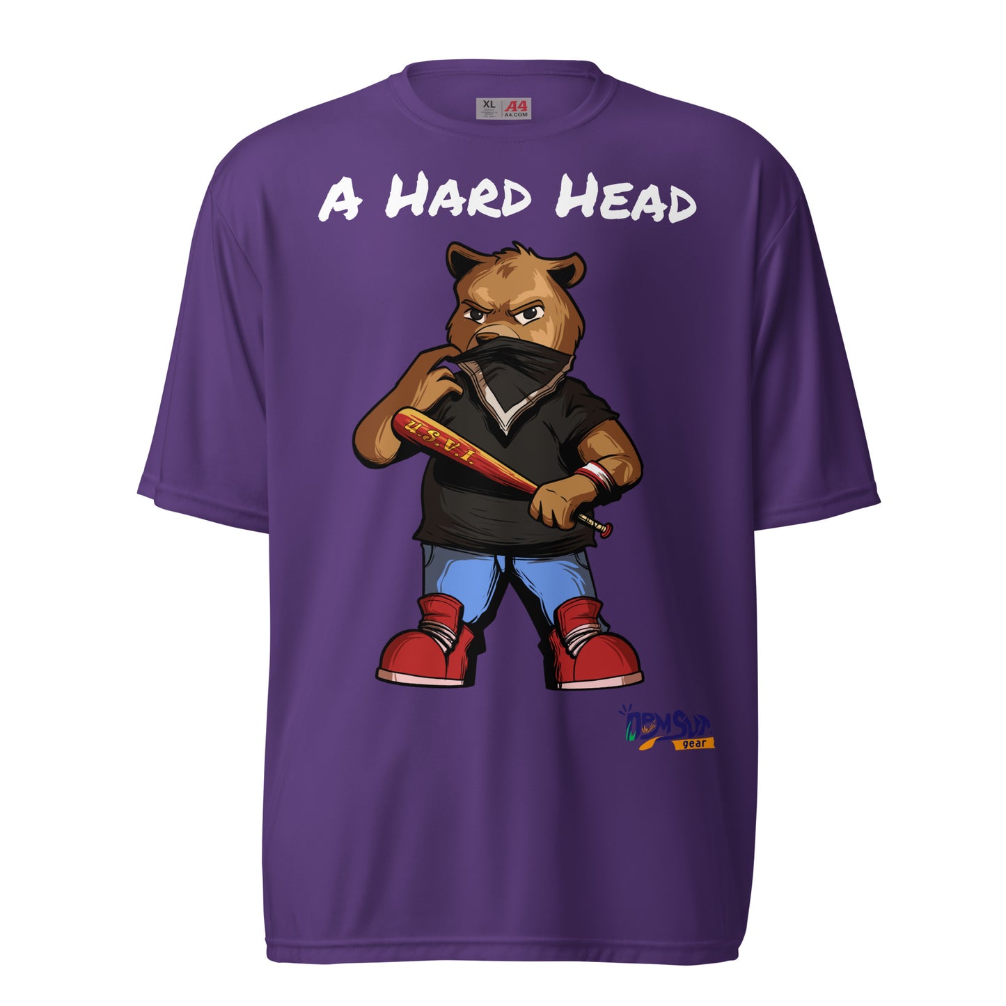 Hard Head Makes a Unisex performance crew neck t-shirt