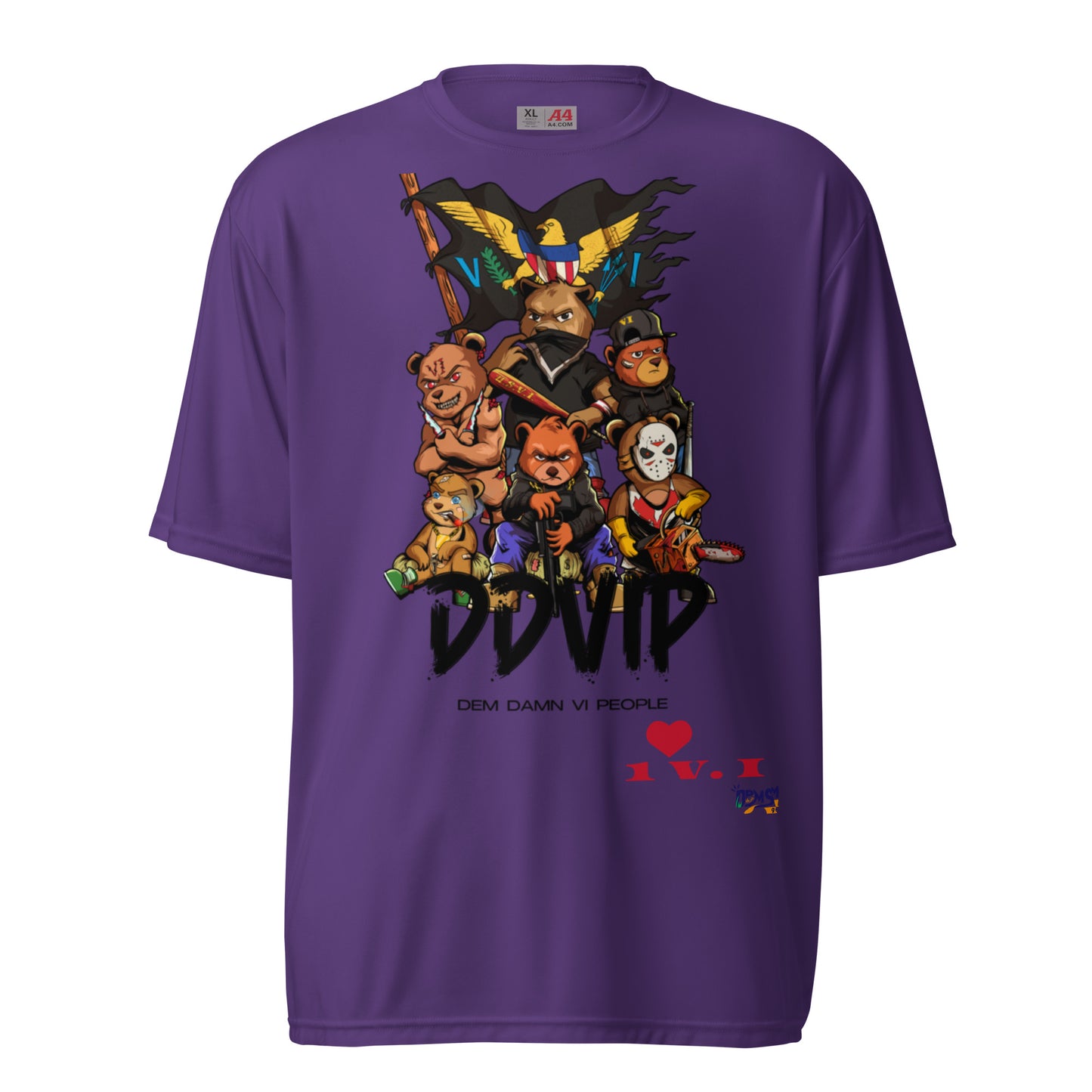 DDVIP Unisex performance crew neck t-shirt