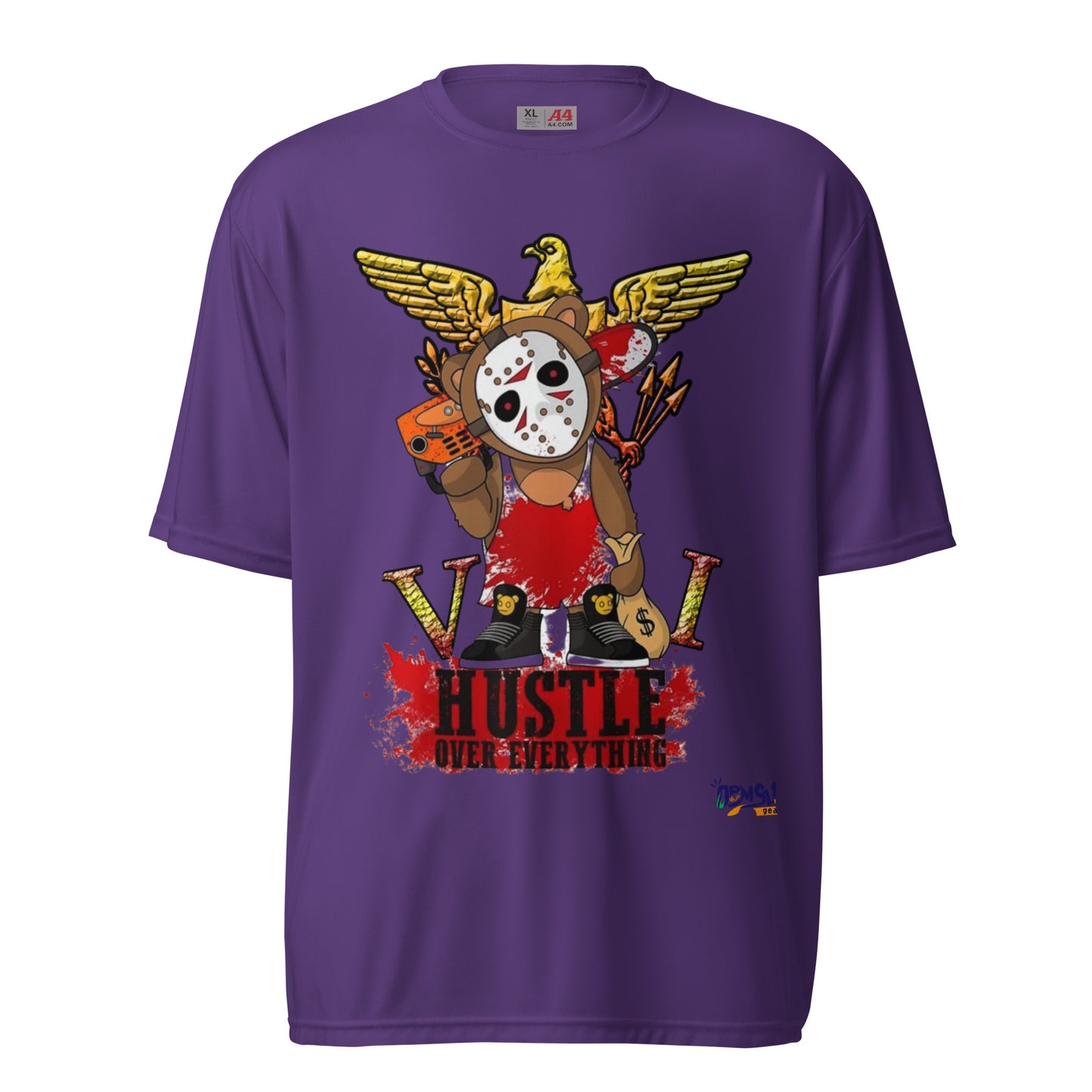 VI Hustle Unisex performance crew neck t-shirt
