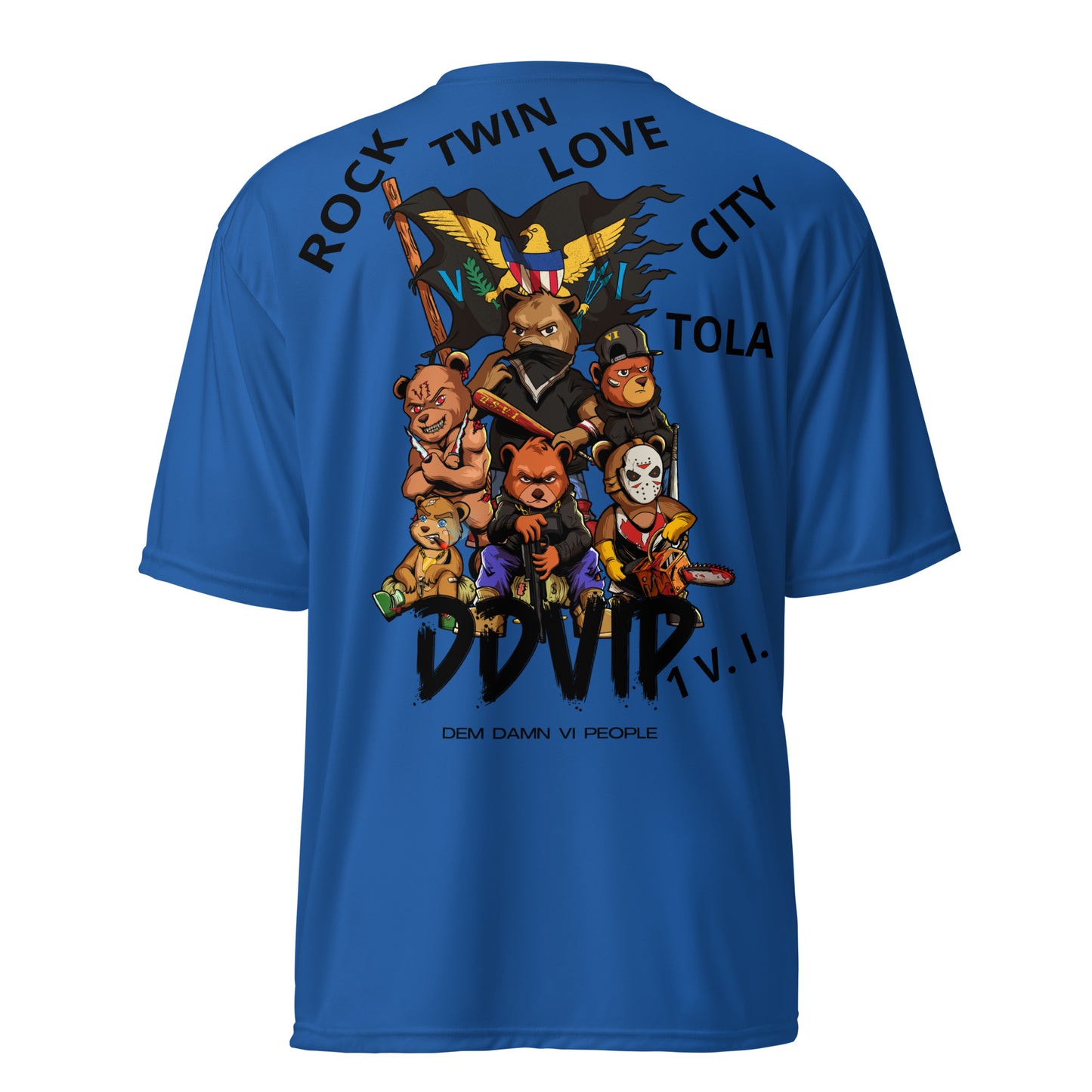 VI Hustle Unisex performance crew neck t-shirt