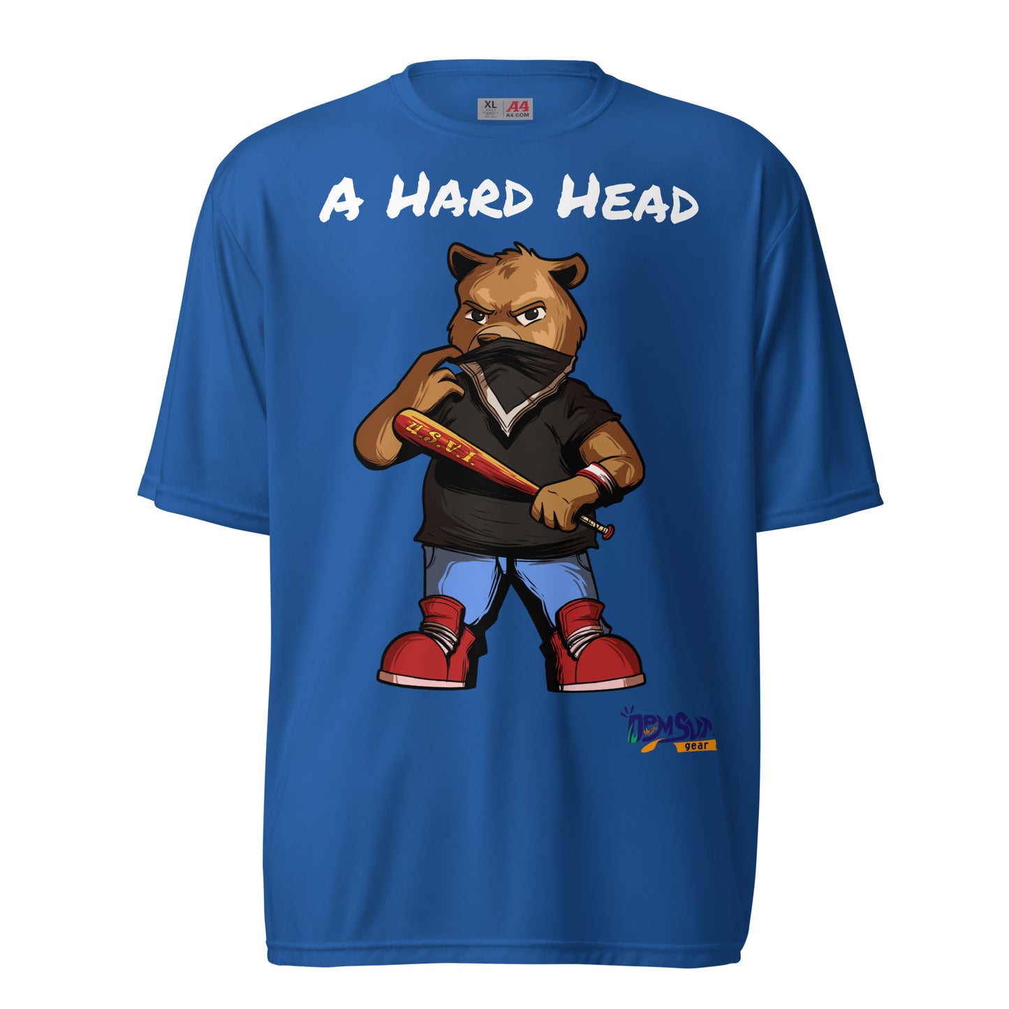 Hard Head Makes a Unisex performance crew neck t-shirt
