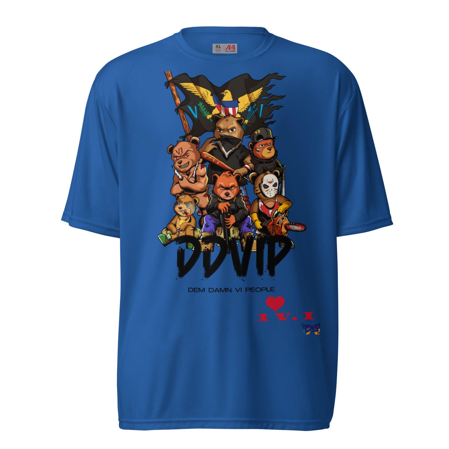 DDVIP Unisex performance crew neck t-shirt