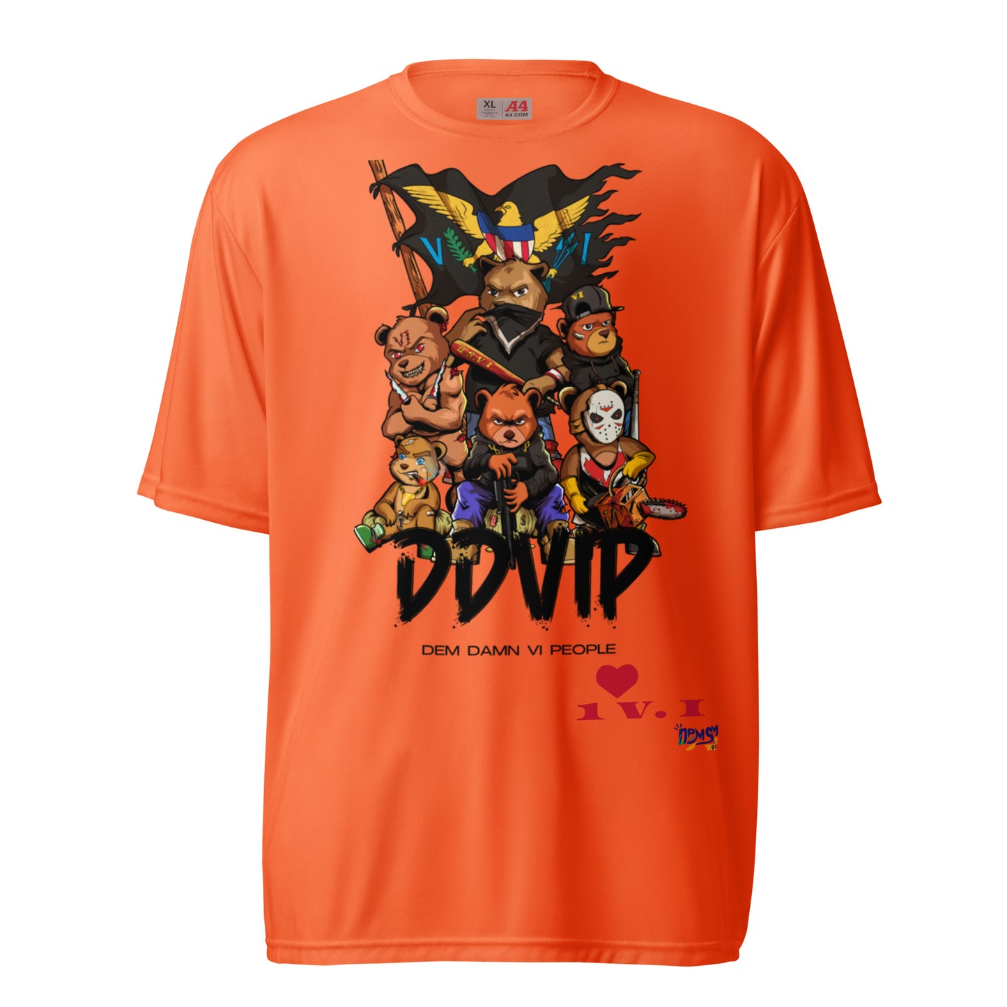 DDVIP Unisex performance crew neck t-shirt