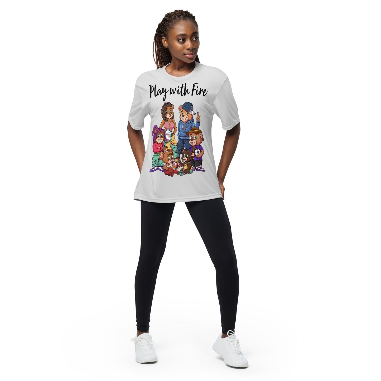 Play w fire Unisex performance crew neck t-shirt