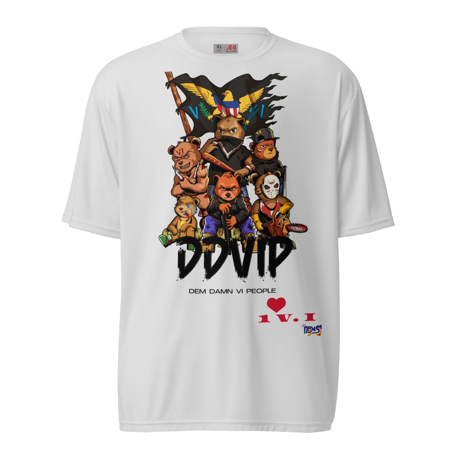 DDVIP Unisex performance crew neck t-shirt