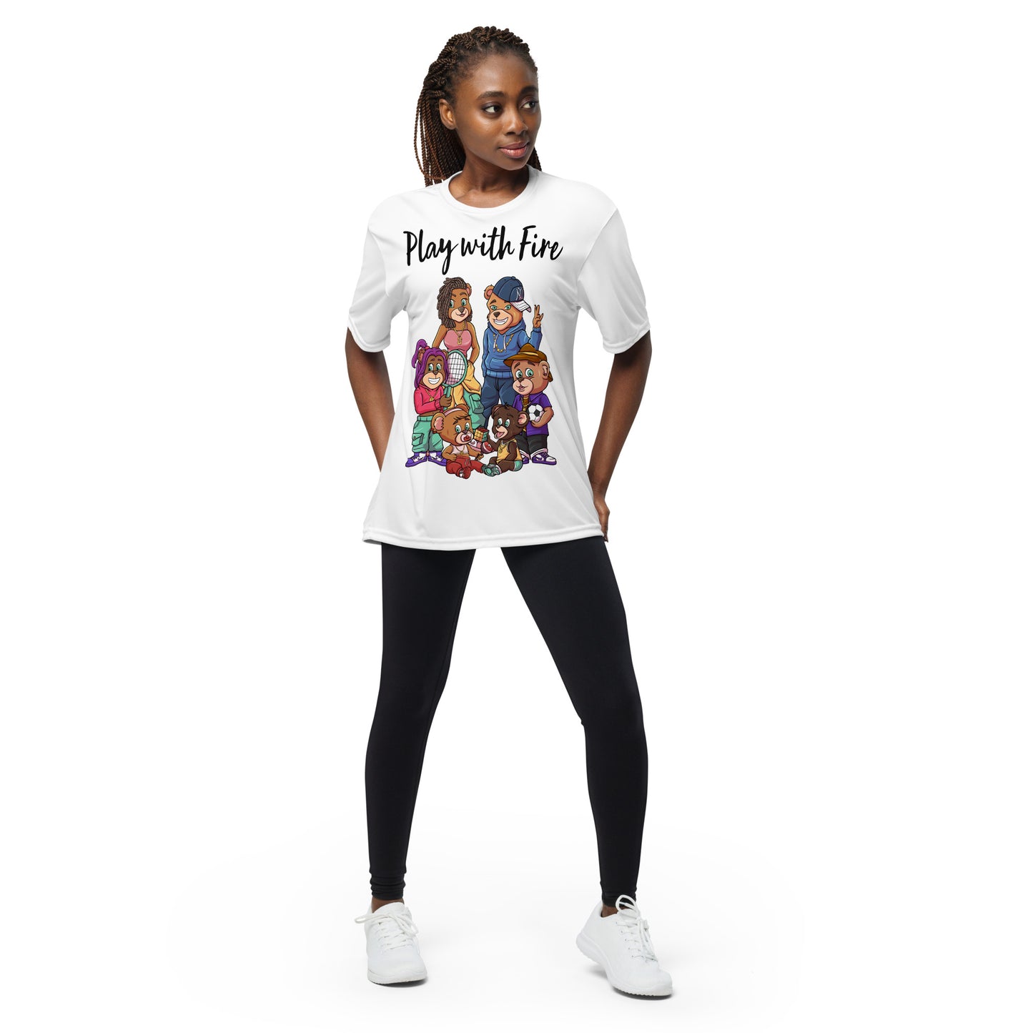 Play w fire Unisex performance crew neck t-shirt