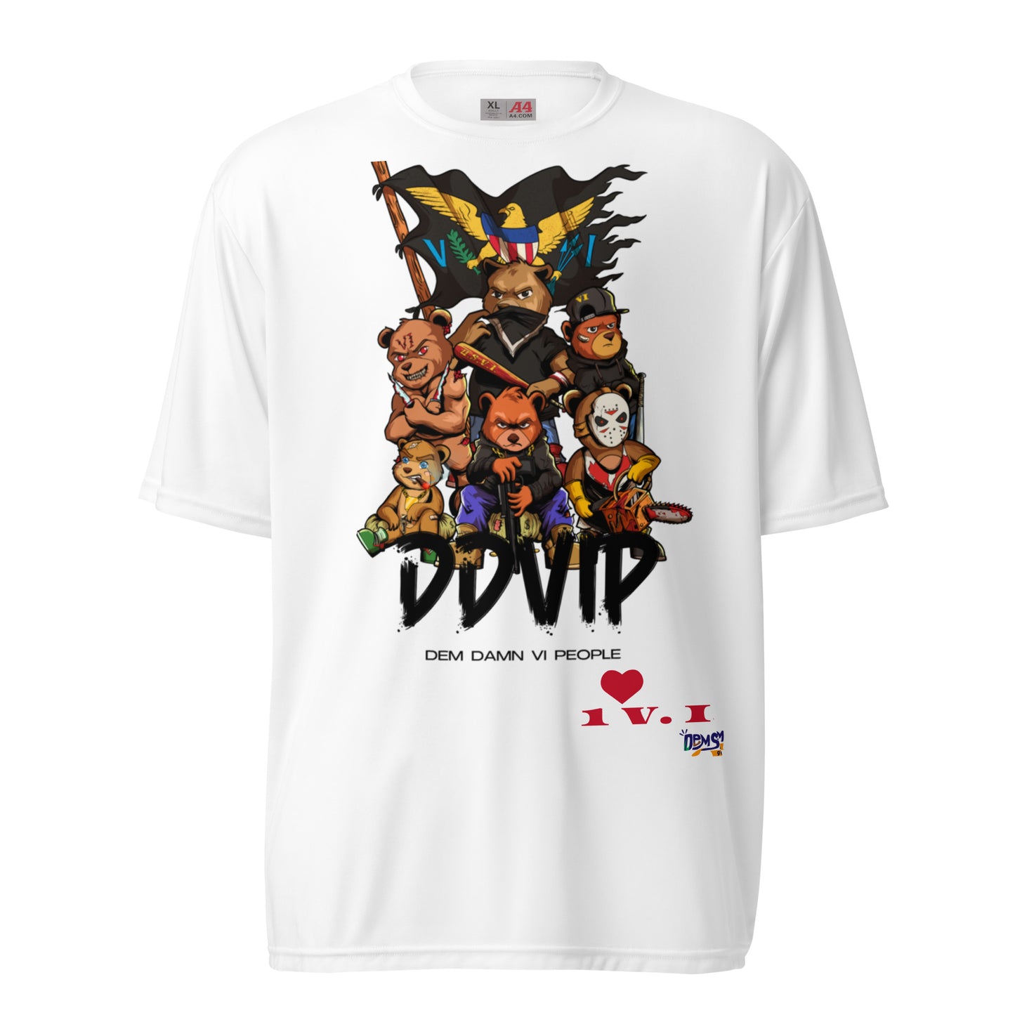 DDVIP Unisex performance crew neck t-shirt