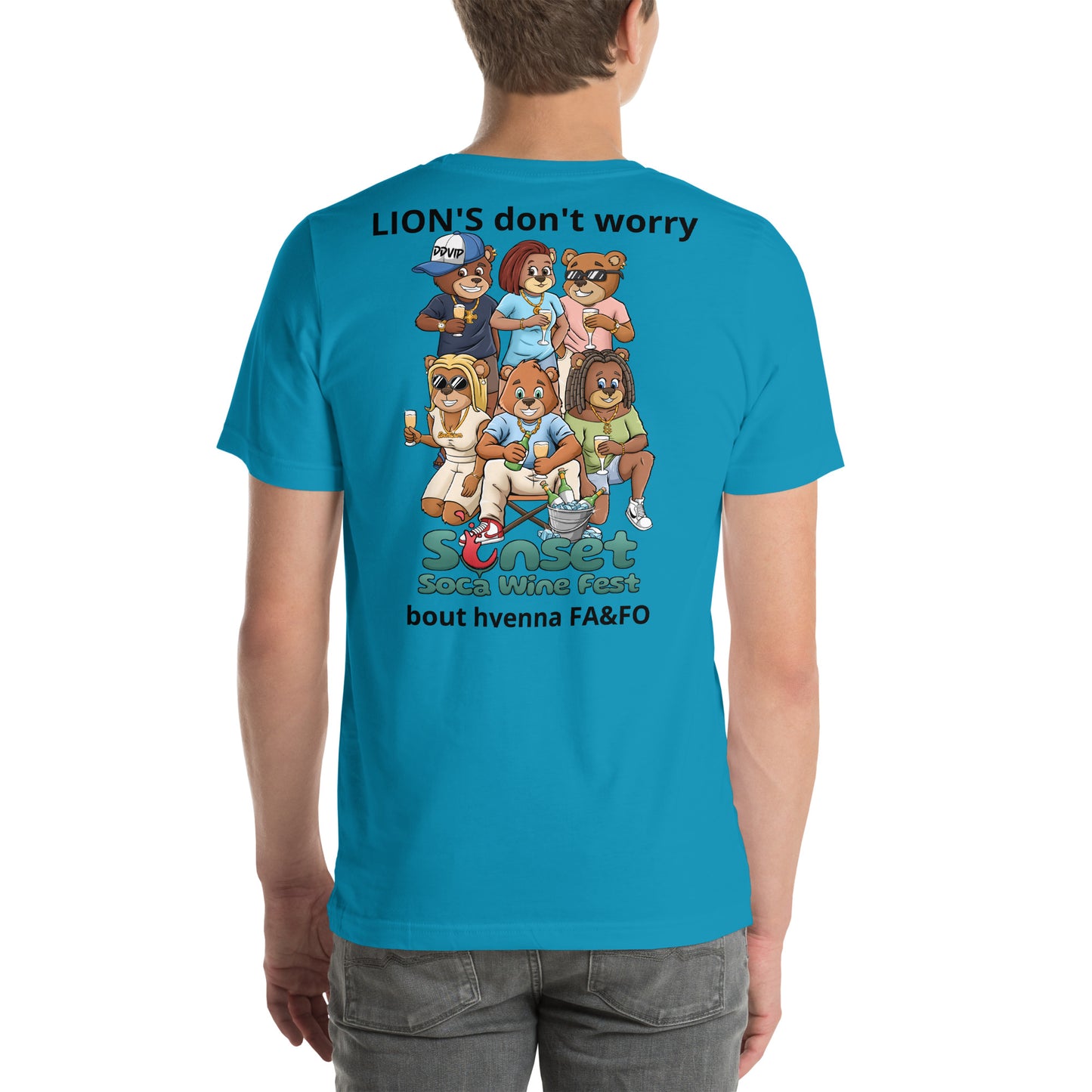 Lions Don't Sunset Soca Unisex t-shirt