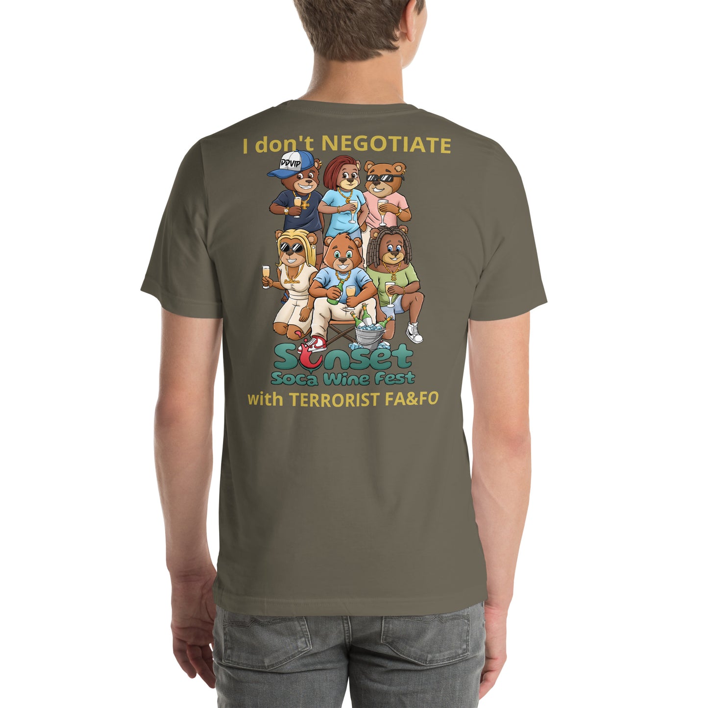 Sunset Soca Don't Negotiate Unisex t-shirt
