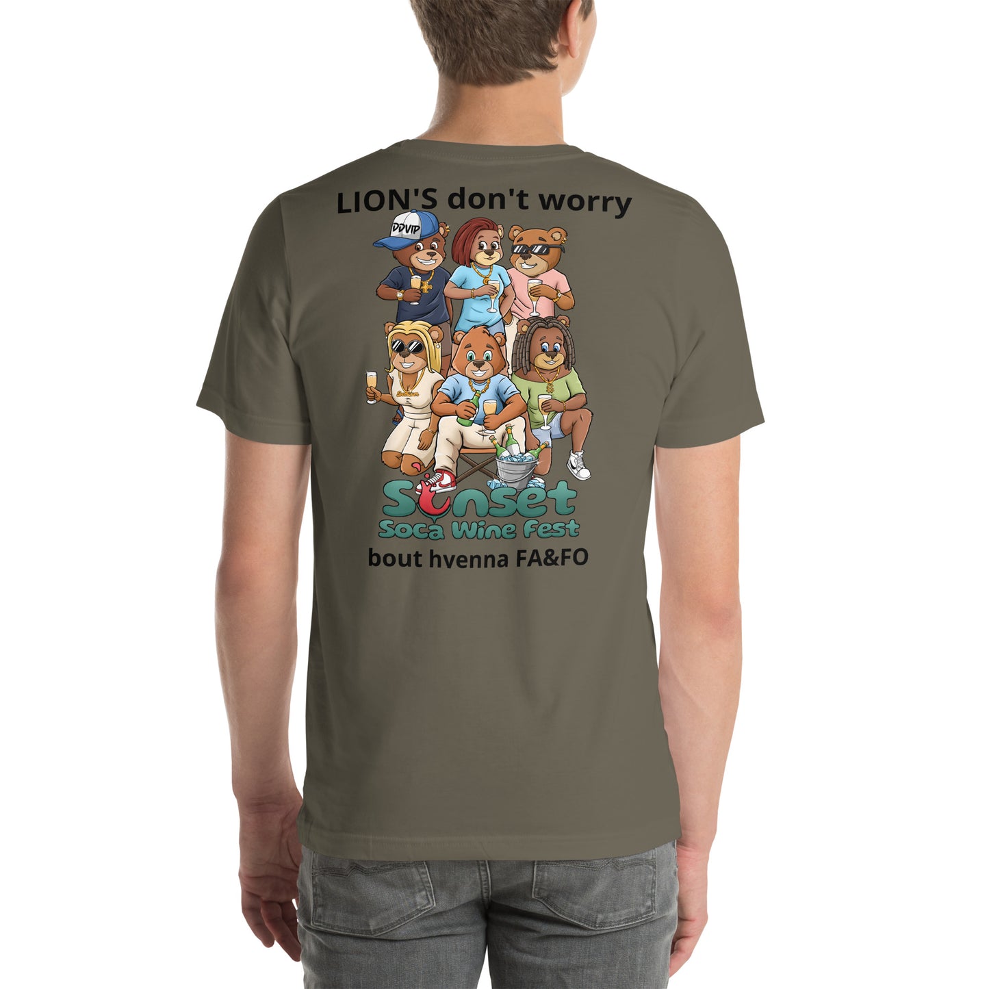 Lions Don't Sunset Soca Unisex t-shirt