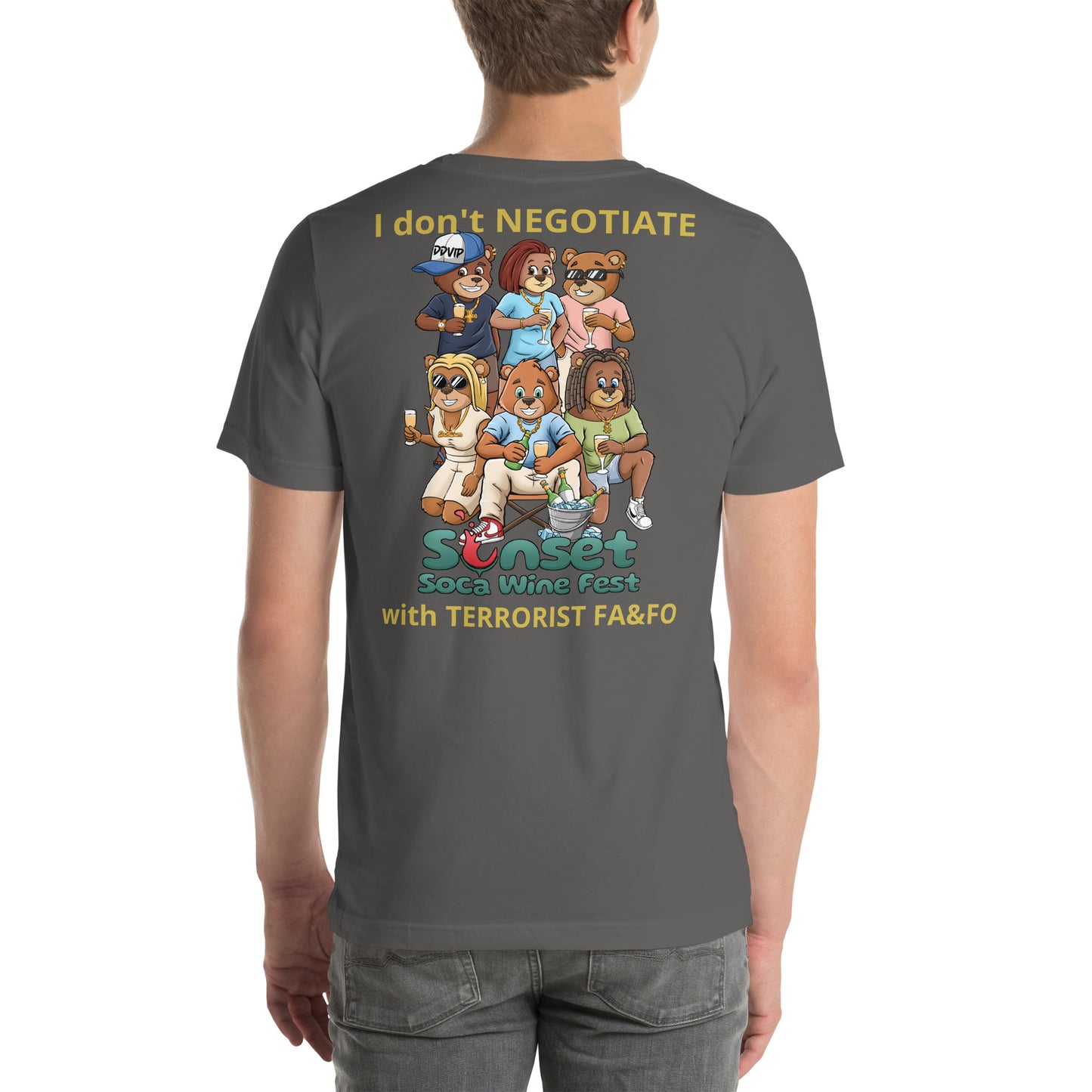 Sunset Soca Don't Negotiate Unisex t-shirt