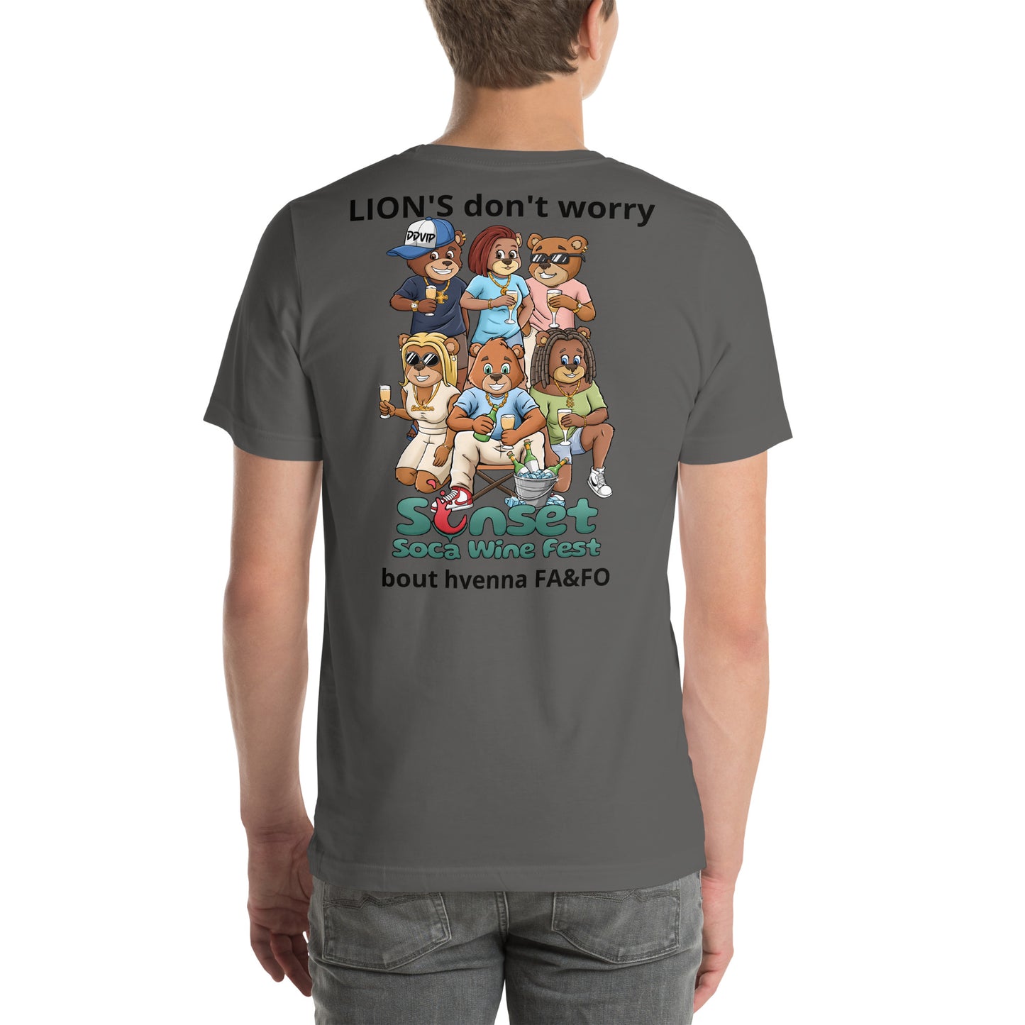 Lions Don't Sunset Soca Unisex t-shirt