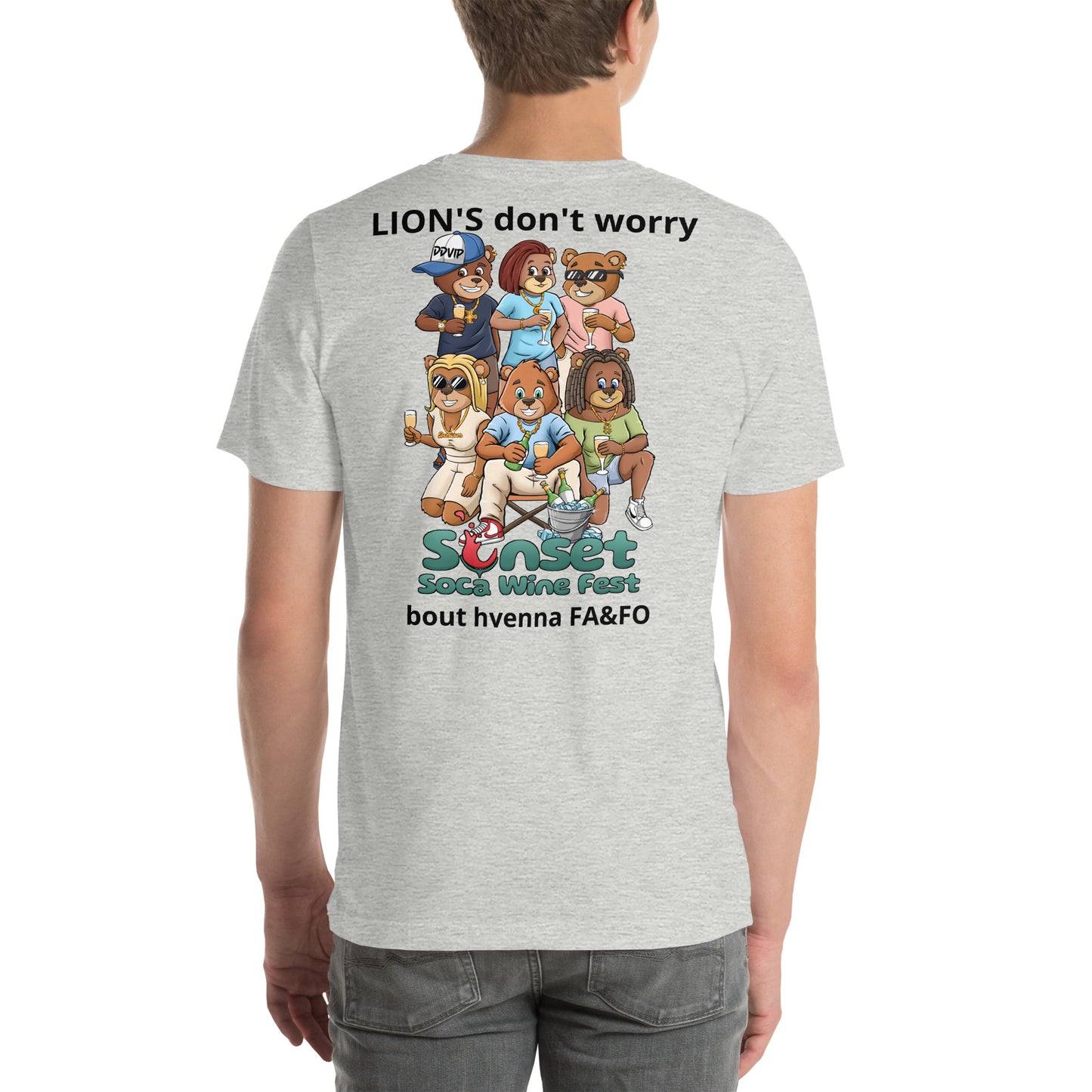 Lions Don't Sunset Soca Unisex t-shirt