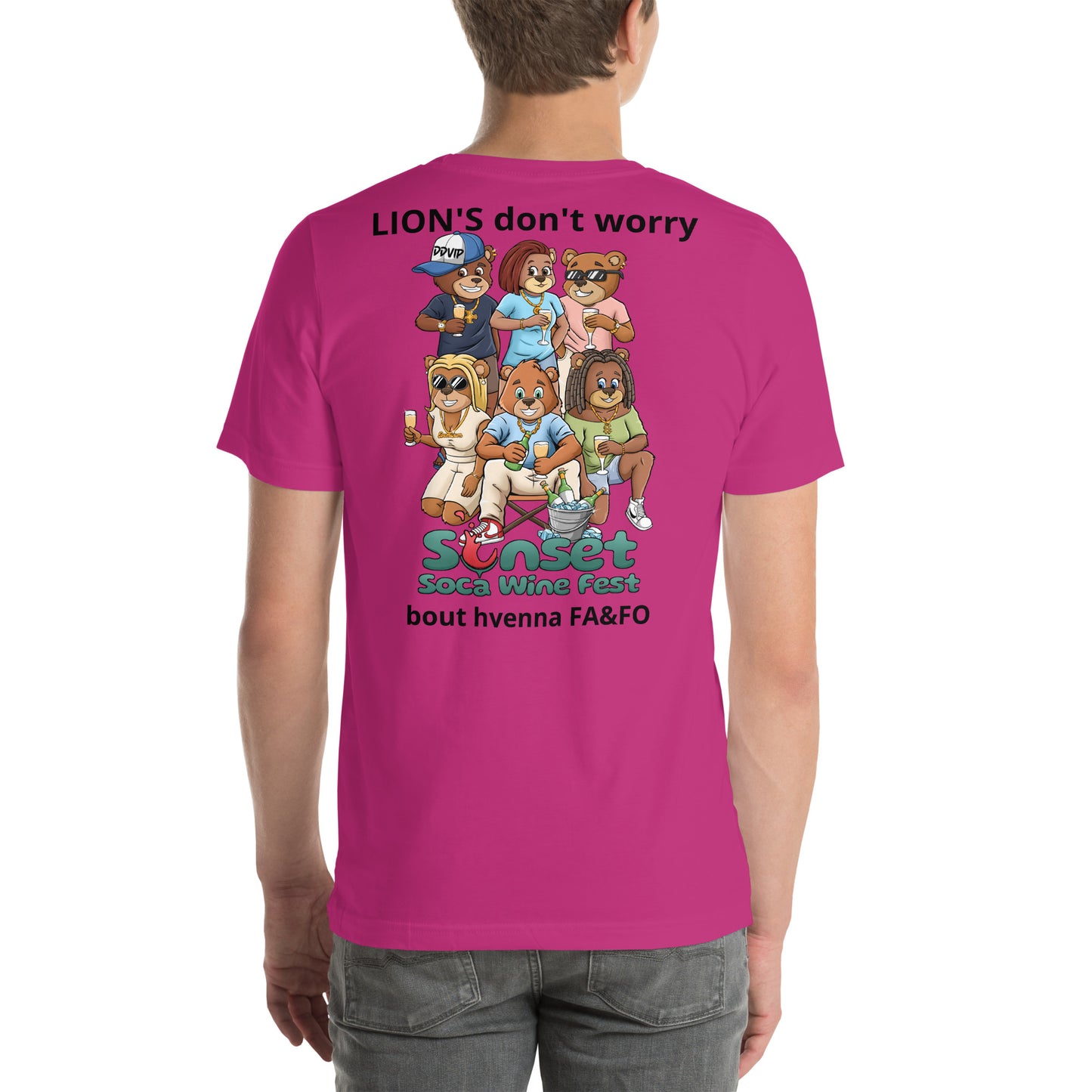 Lions Don't Sunset Soca Unisex t-shirt