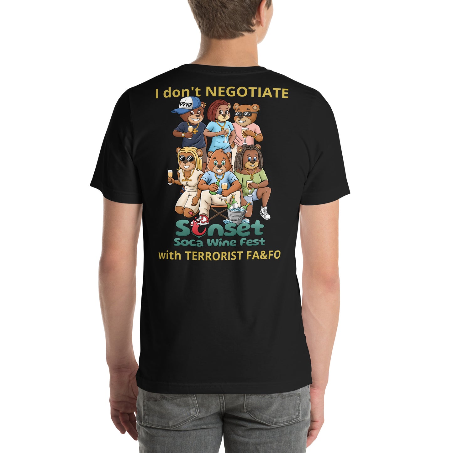 Sunset Soca Don't Negotiate Unisex t-shirt