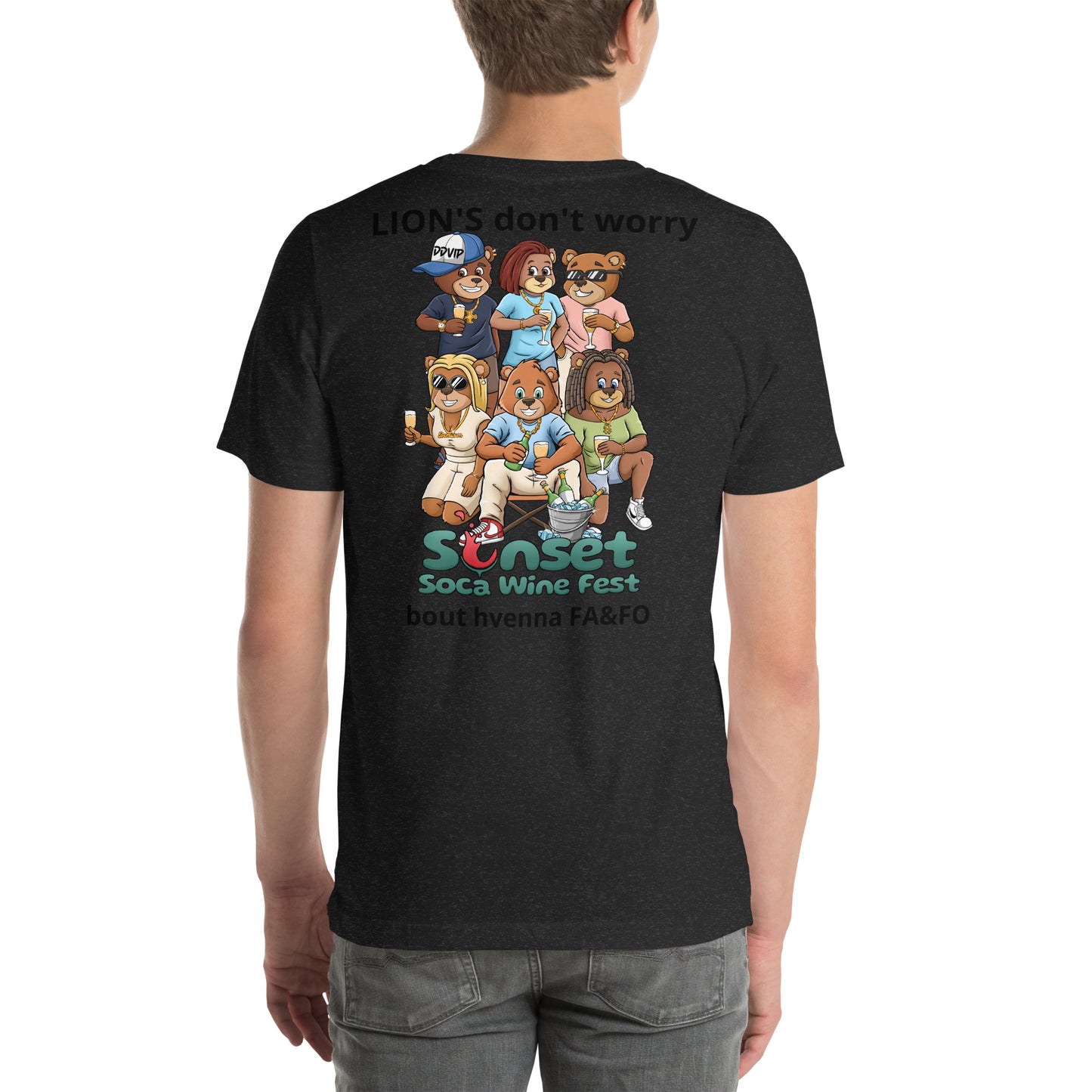 Lions Sunset Soca Unisex t-shirt