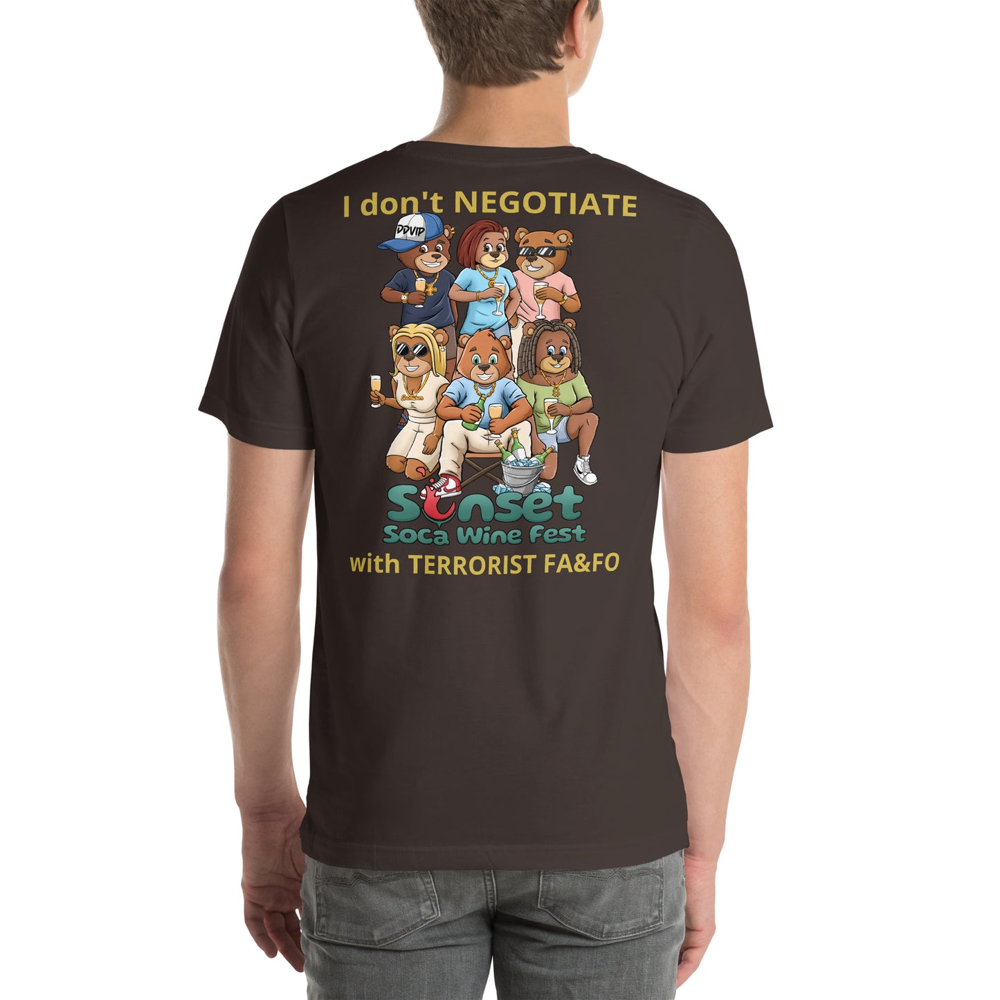 Sunset Soca Don't Negotiate Unisex t-shirt