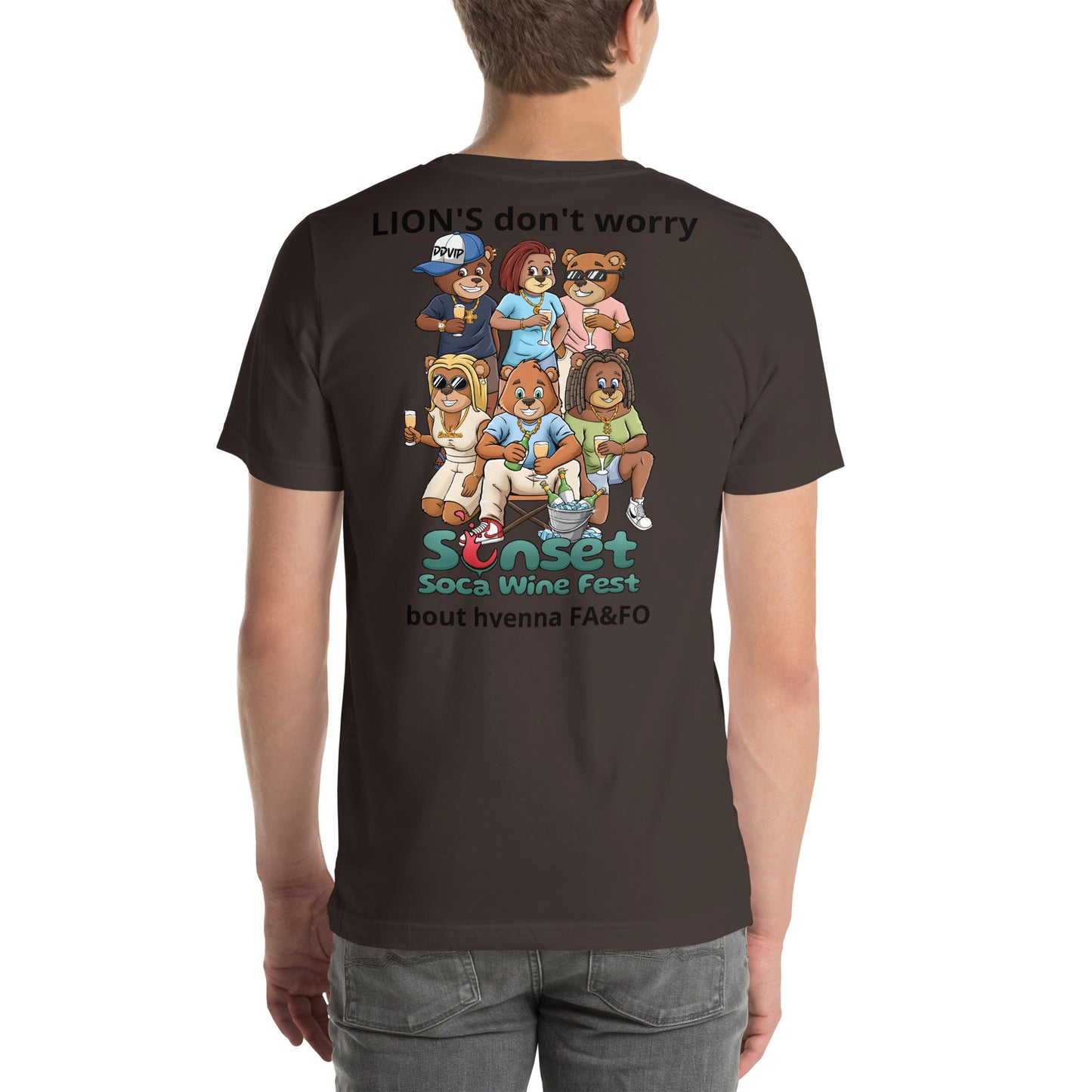 Lions Don't Sunset Soca Unisex t-shirt