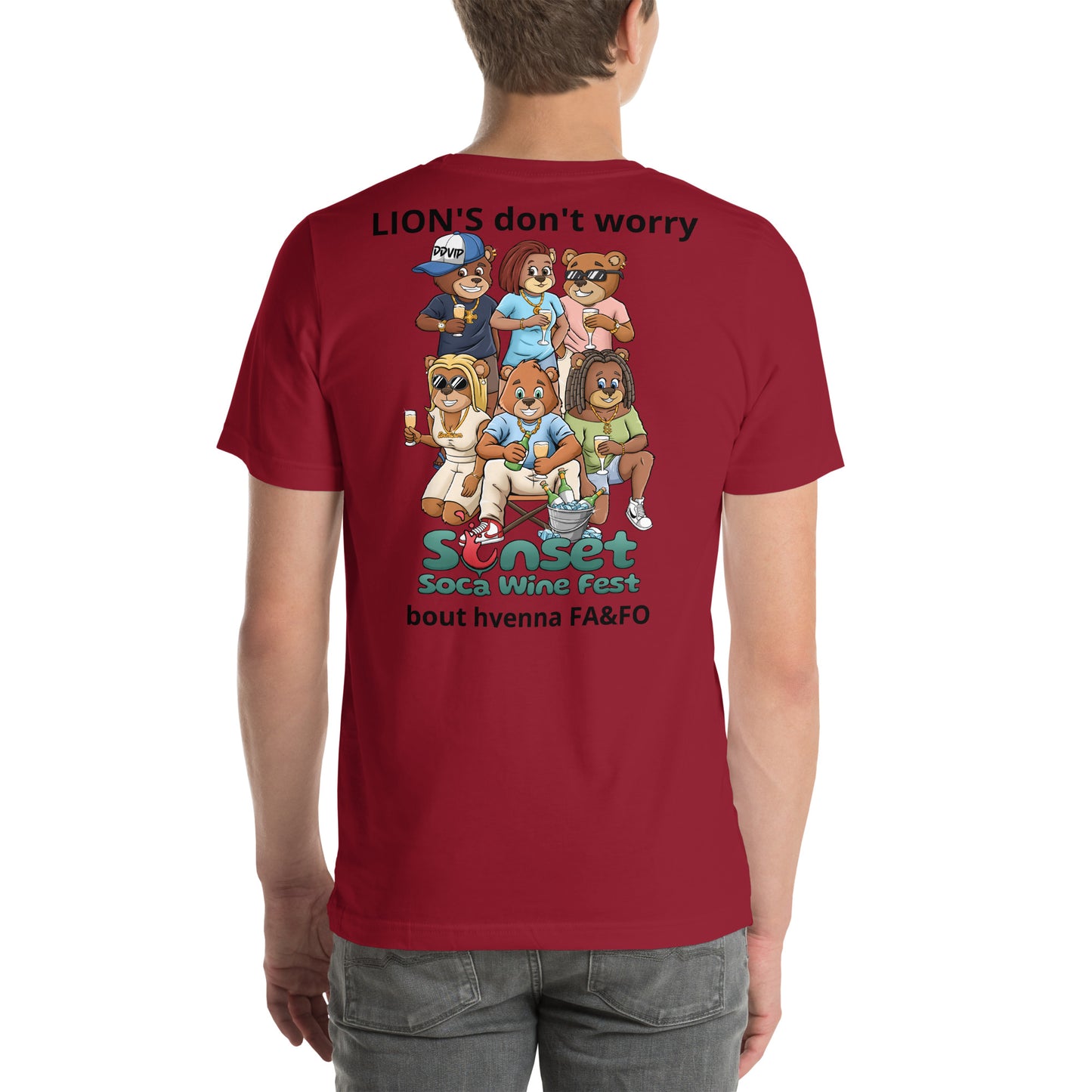 Lions Don't Sunset Soca Unisex t-shirt