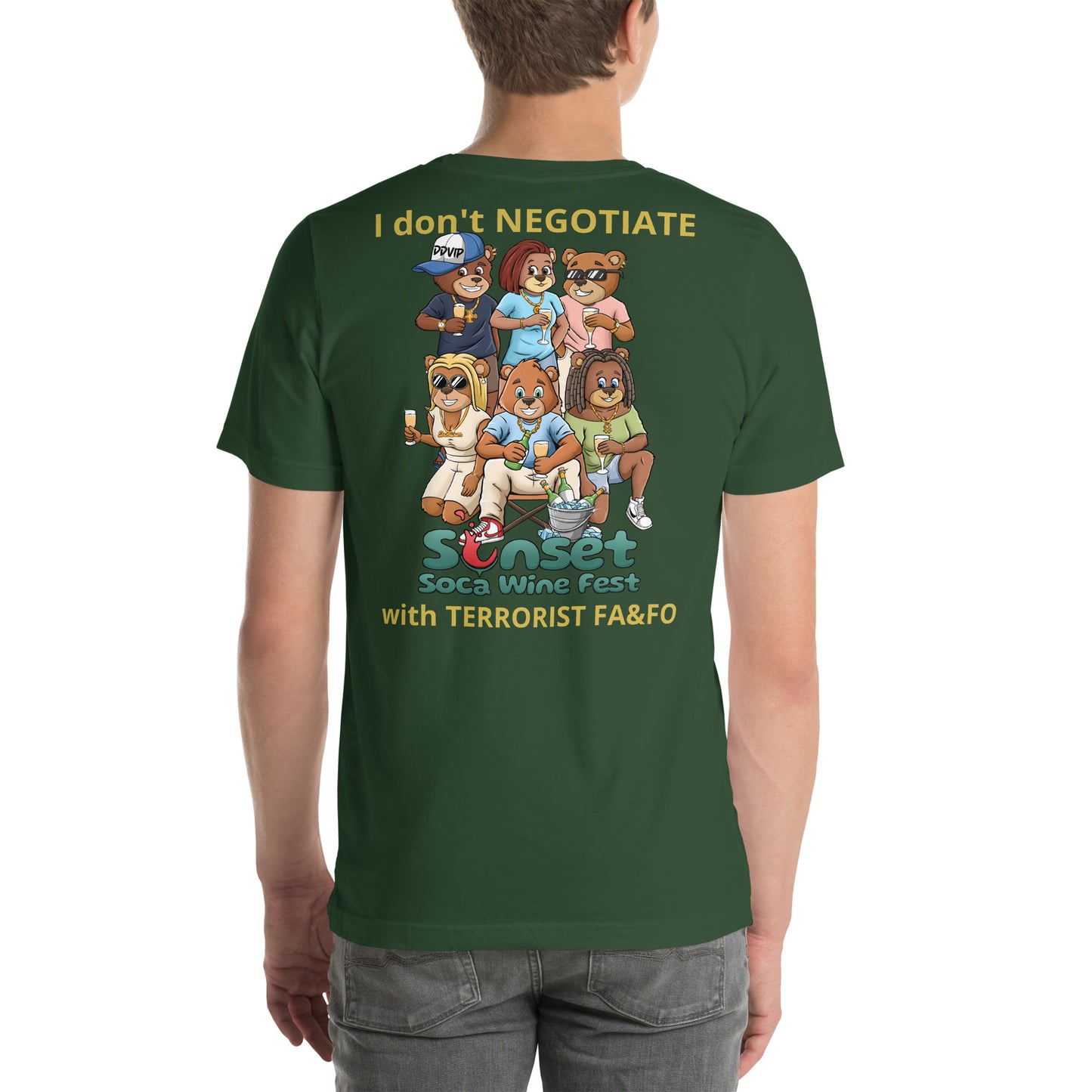 Sunset Soca Don't Negotiate Unisex t-shirt